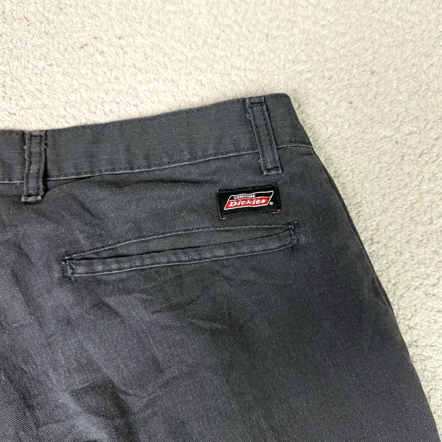 Dickies Dickies Pants Mens 32x32 Black Cargo Pocket Wide Straight Leg Relaxed Work Utility Casual Pants Mens Size US 32 / EU 48 - 7 Thumbnail