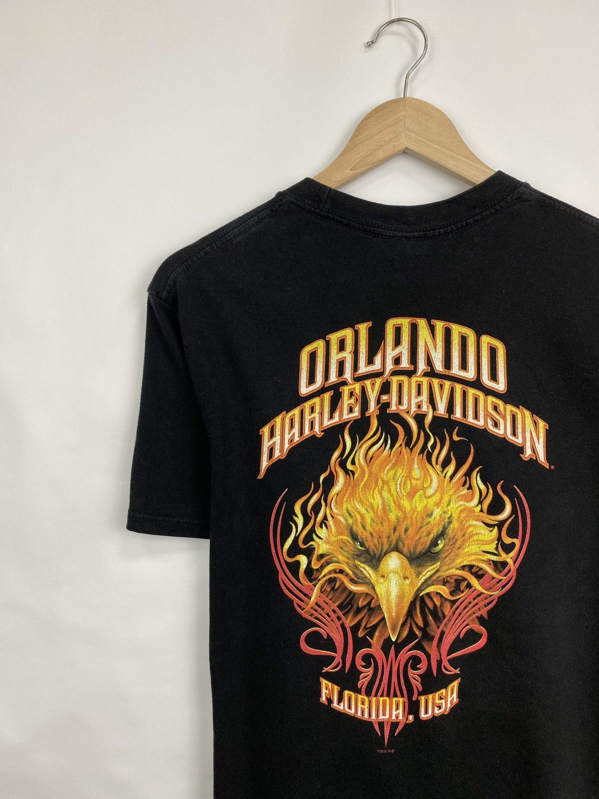 Harley Davidson 🇺🇸 Vintage 90s Harley Davidson Orlando Florida Choppers Tee Size US M / EU 48-50 / 2 - 2 Thumbnail