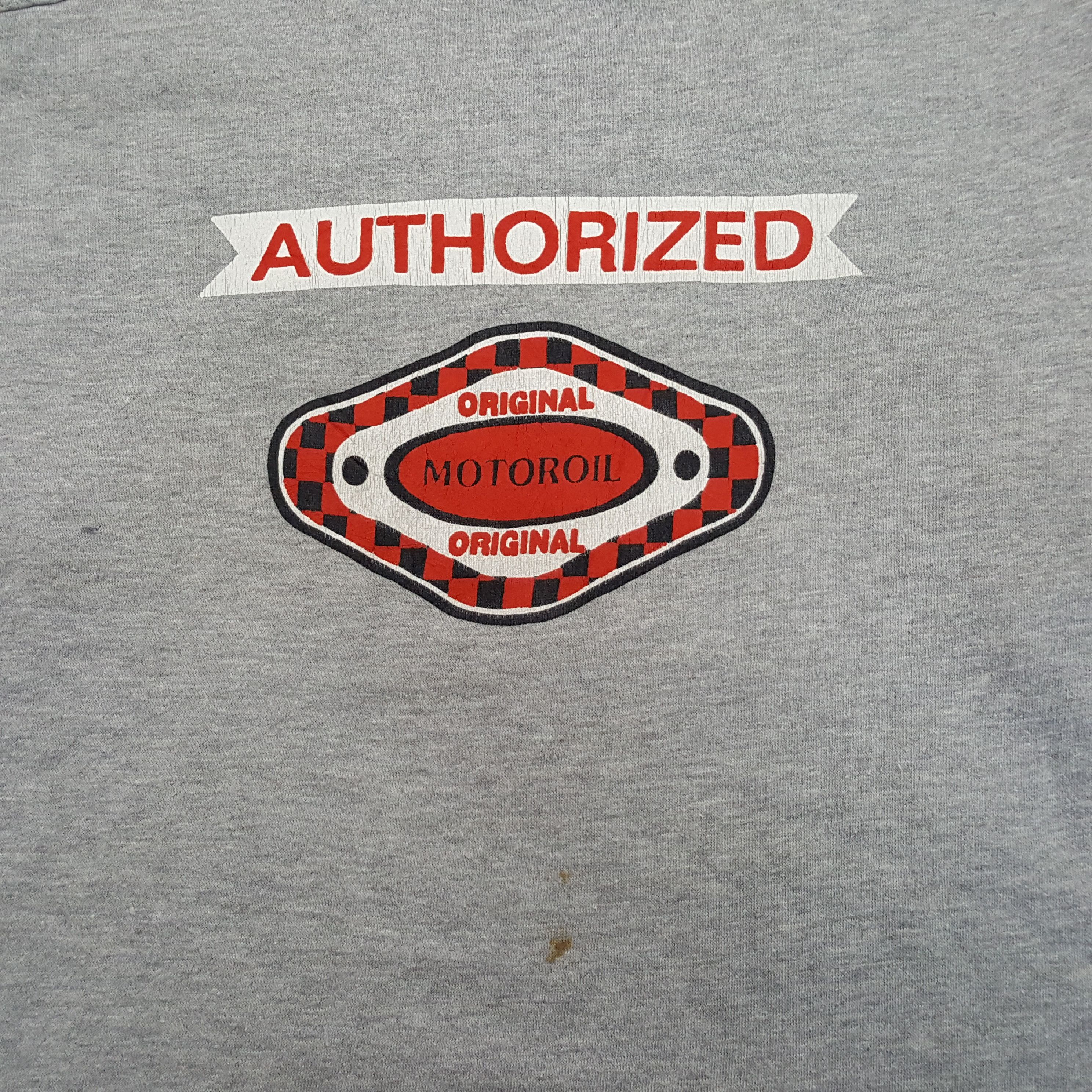 Vintage Authorized Original Motoroil Sweatshirt Size US L / EU 52-54 / 3 - 2 Thumbnail