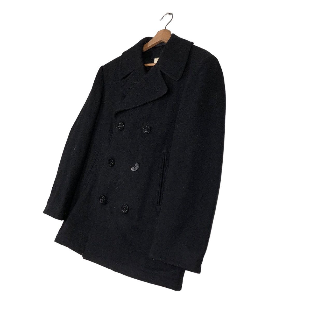 Vintage 🔥Vintage 60’s Wool Pea Coats Military Double Breast Army Size US M / EU 48-50 / 2 - 2 Thumbnail