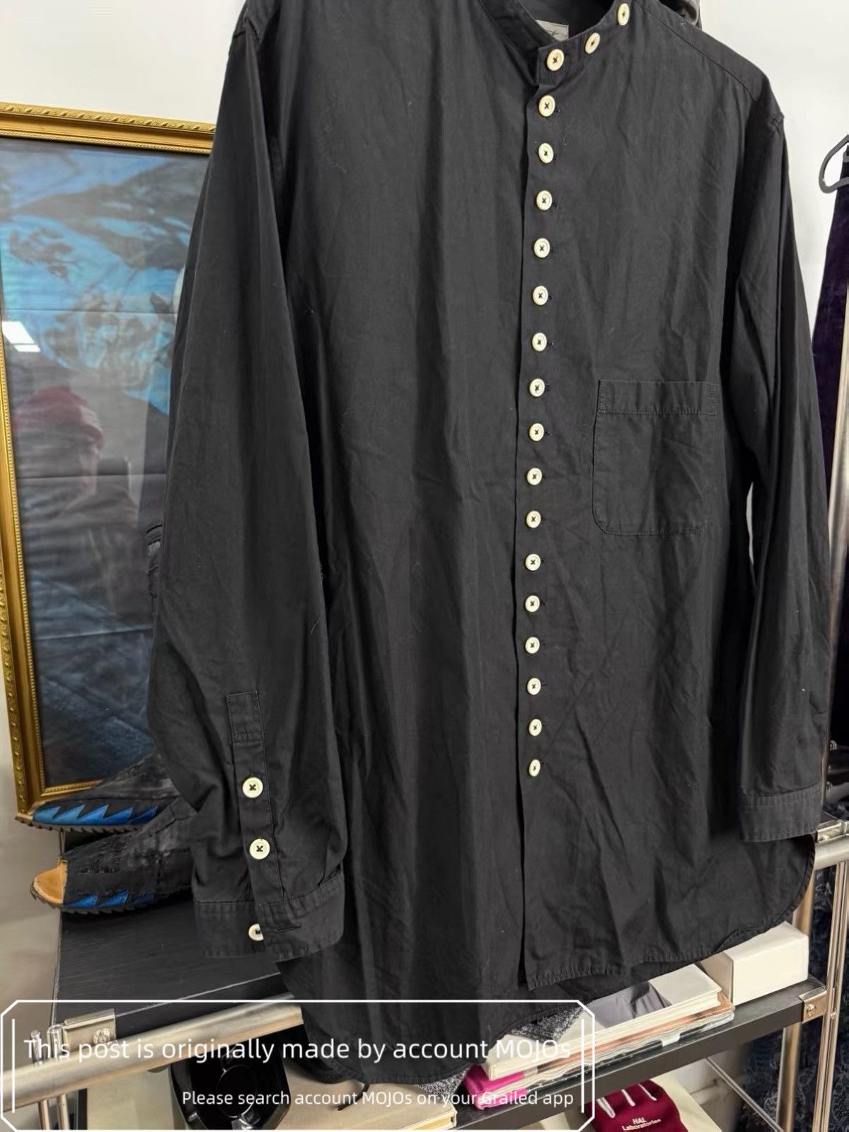 Yohji Yamamoto Sz 3 Yohji Yamamoto Pour Homme Multi Button Shirt mojos4224 Size US L / EU 52-54 / 3 - 4 Thumbnail