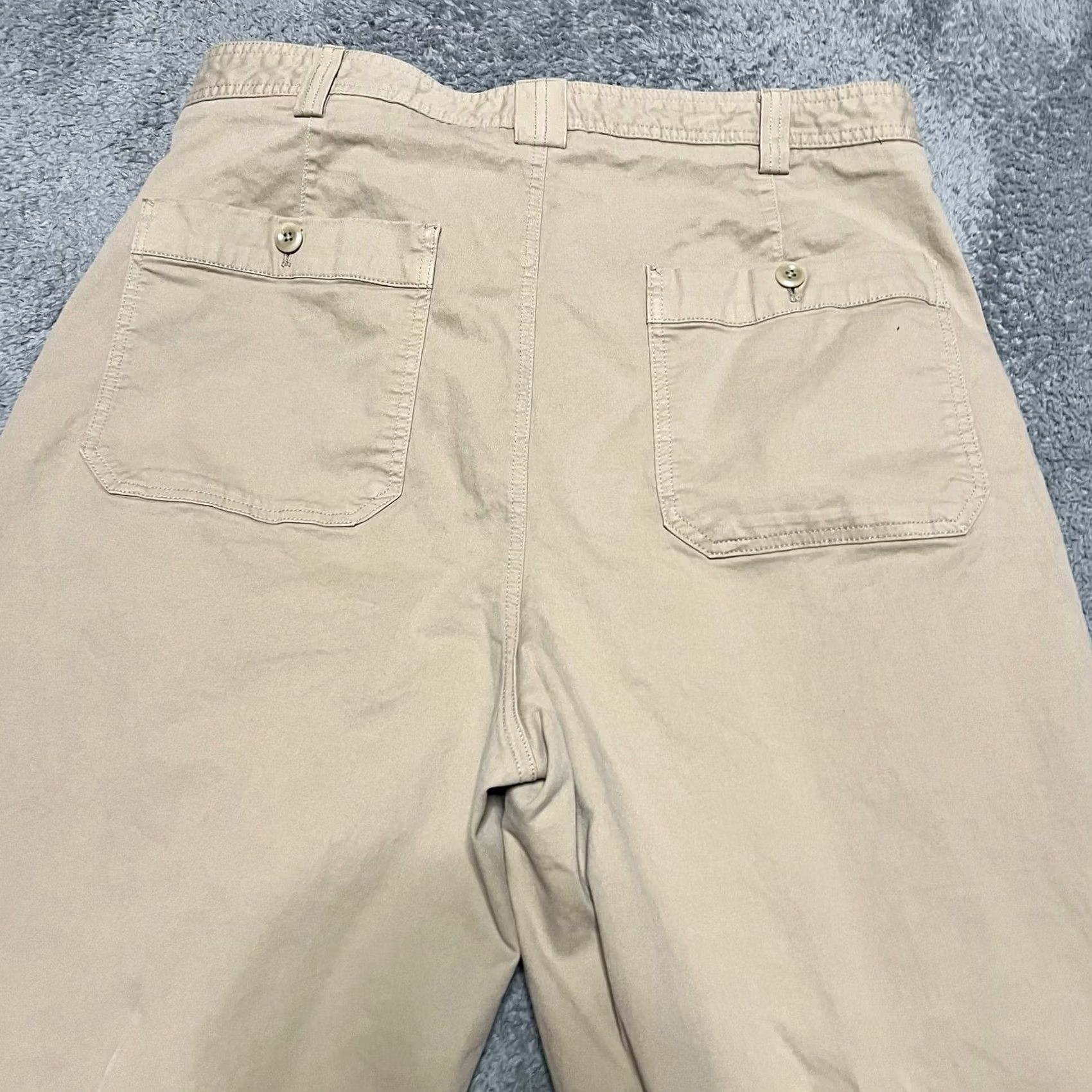 Banana Republic Banana Republic Pants Womens 16 (38x25.5) Utility Barrel Tan Beige 802802 Size 38" / US 16 / IT 52 - 3 Thumbnail