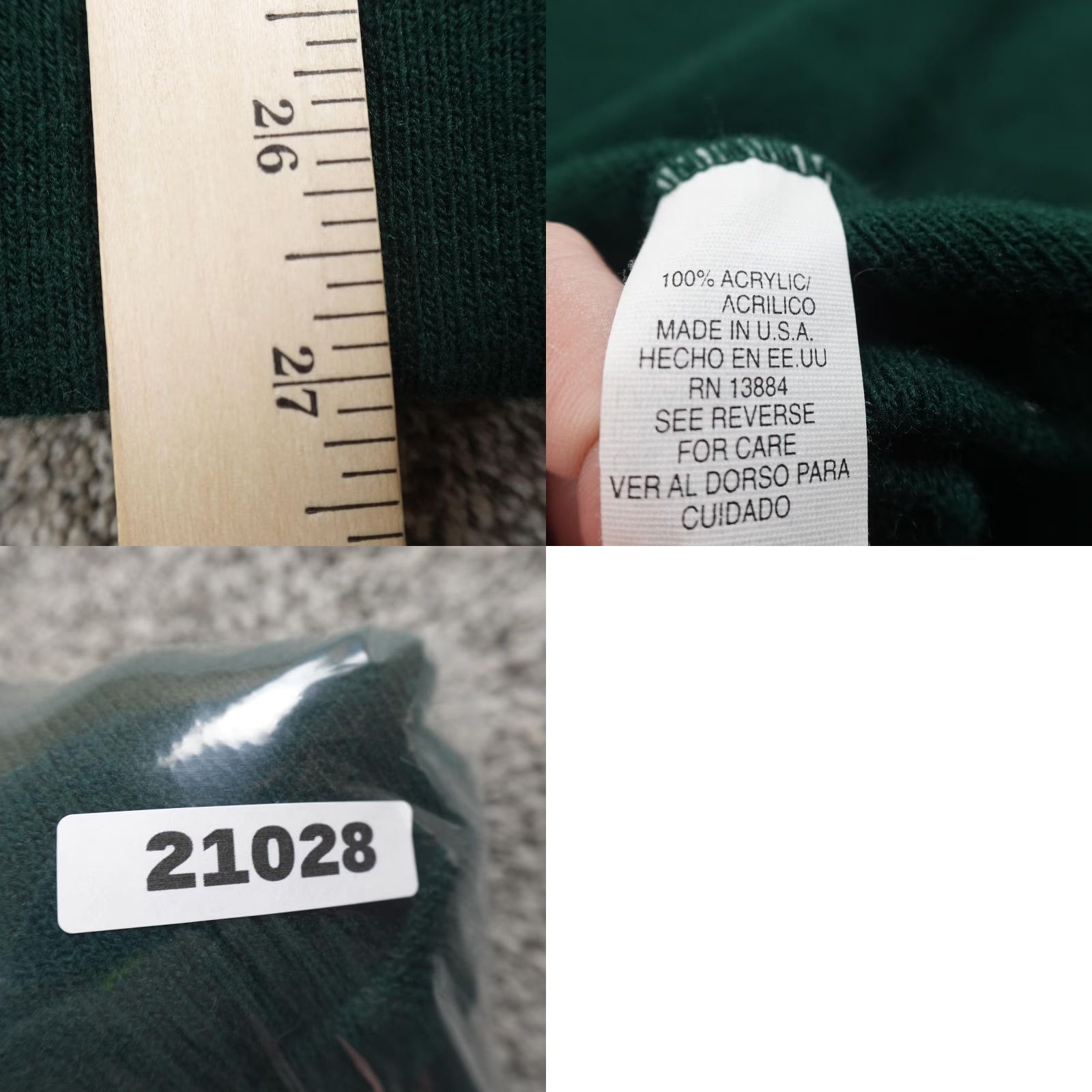 Izod VINTAGE IZOD Sweater Cardigan Mens XL Green Acrylic V-Neck Knit Grandpa USA Shirt Size US XL / EU 56 / 4 - 8 Thumbnail