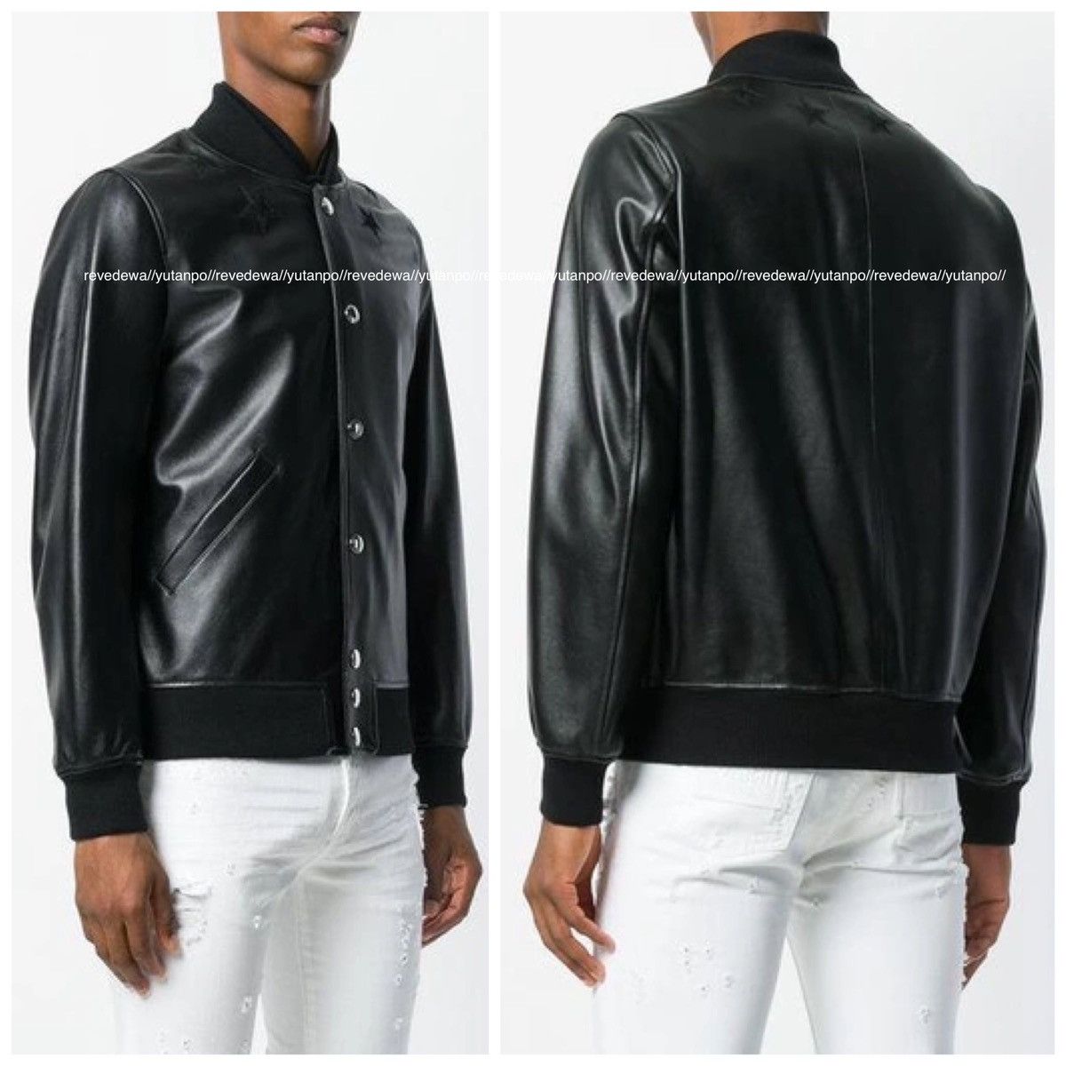 Givenchy Givenchy round star leather bomber jacket 50 Black Size US M / EU 48-50 / 2 - 16 Thumbnail