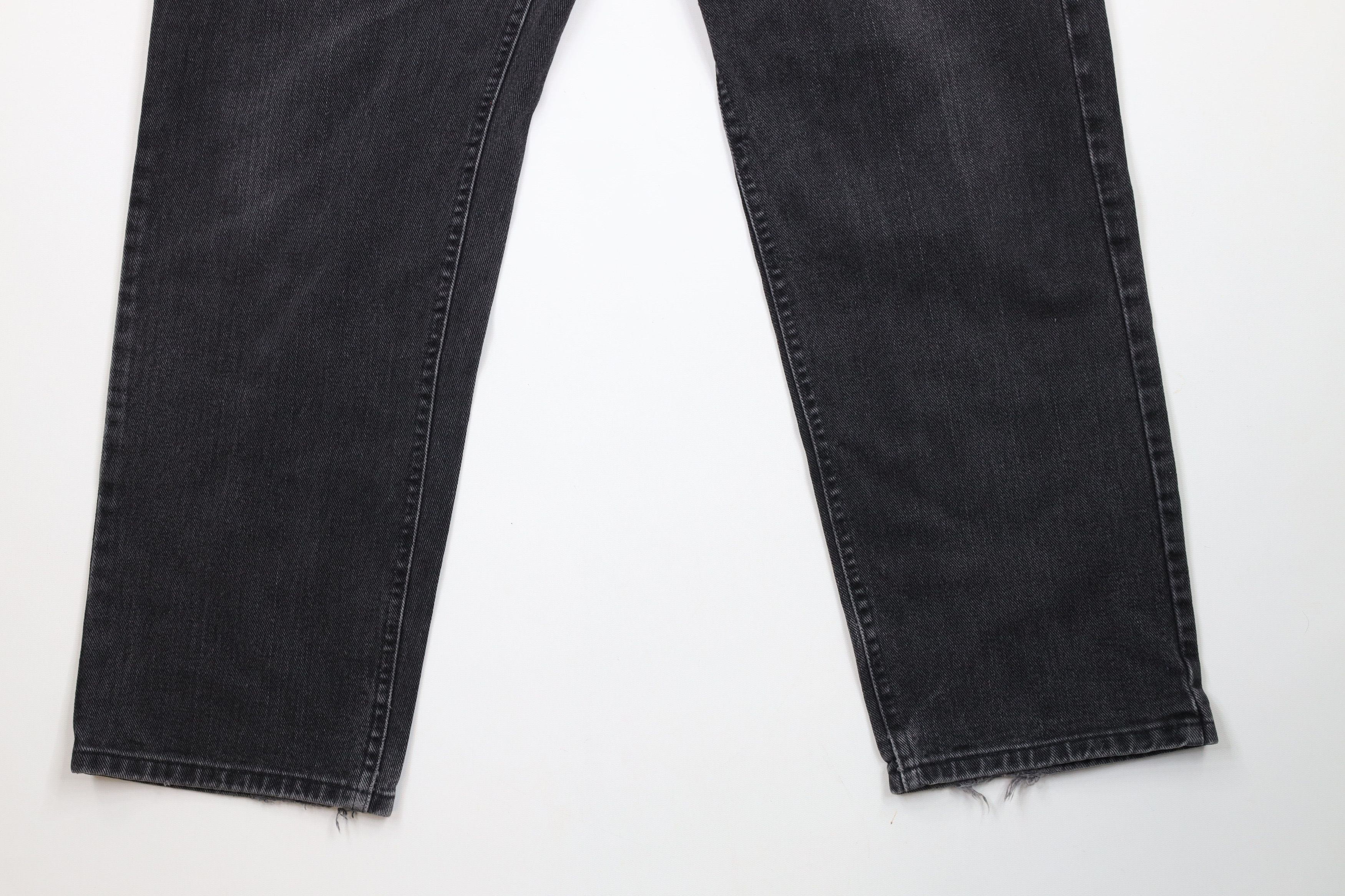 Lee × Vintage Vintage 90s Lee Straight Leg Denim Jeans Black Cotton Size US 34 / EU 50 - 4 Thumbnail