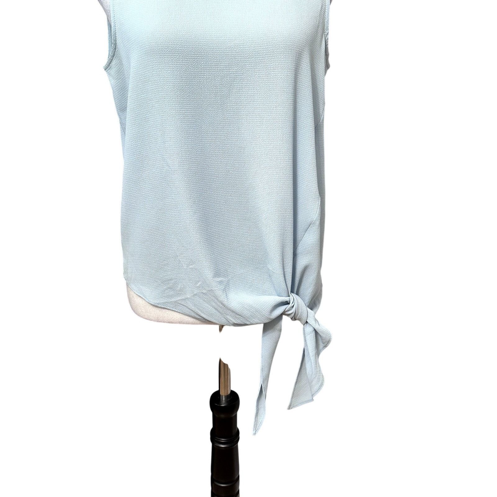 Vince Camuto Vince Camuto Blouse Scoop Neck Keyhole Back Blue Women's S Size S / US 4 / IT 40 - 4 Thumbnail