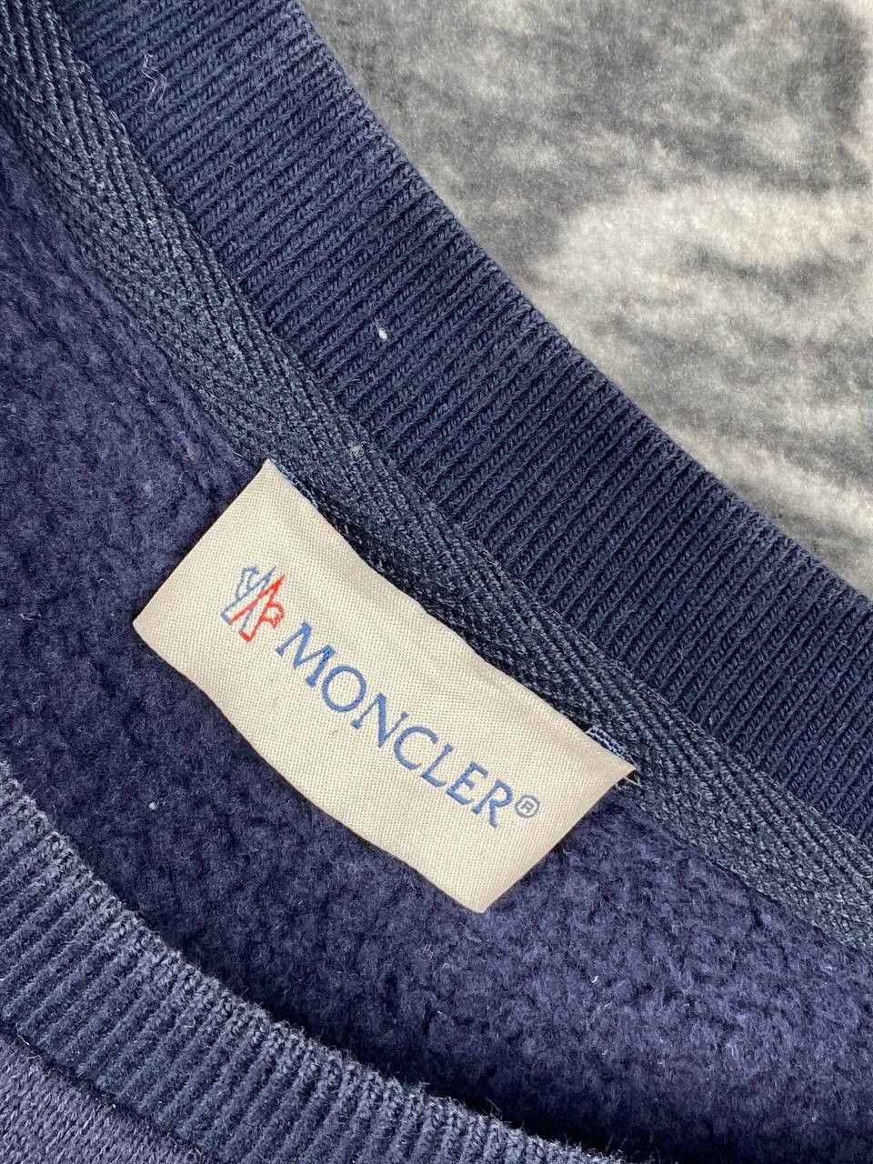 Moncler Moncler Maglia Girocollo Sweatshirt Big Logo Men Size XL Size US XL / EU 56 / 4 - 6 Thumbnail