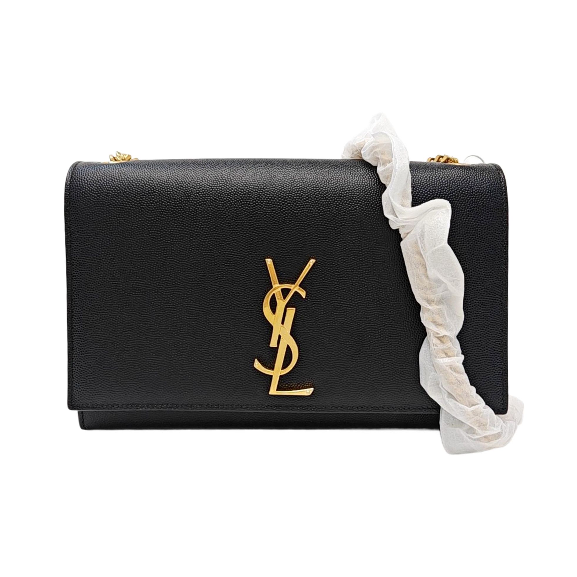 Saint Laurent Paris Saint Laurent Kate Medium Grained Leather Chain Bag Size ONE SIZE - 1 Thumbnail