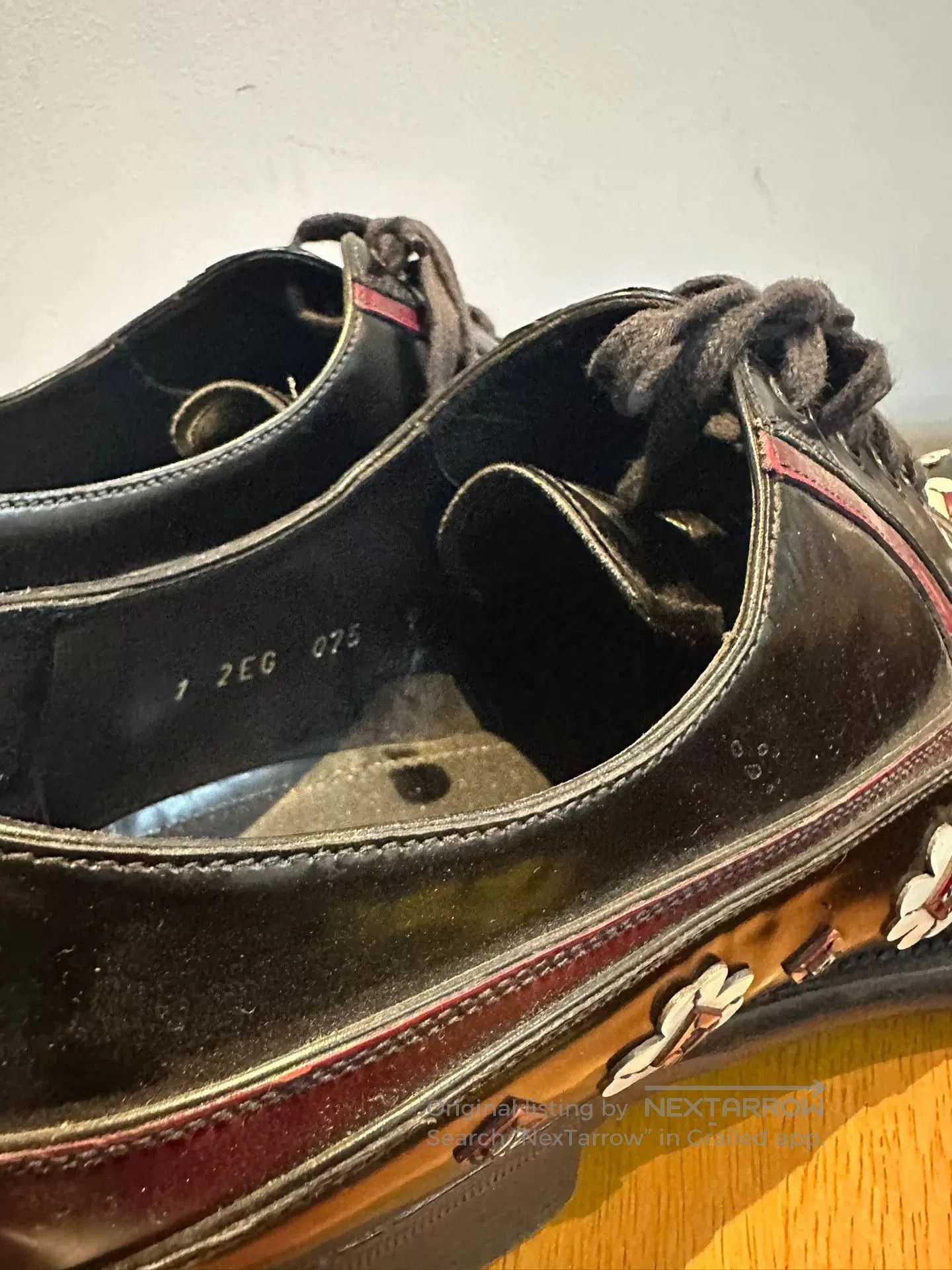 Prada Prada Floral Vintage Leather Shoes. Size US 9 / EU 42 - 5 Thumbnail