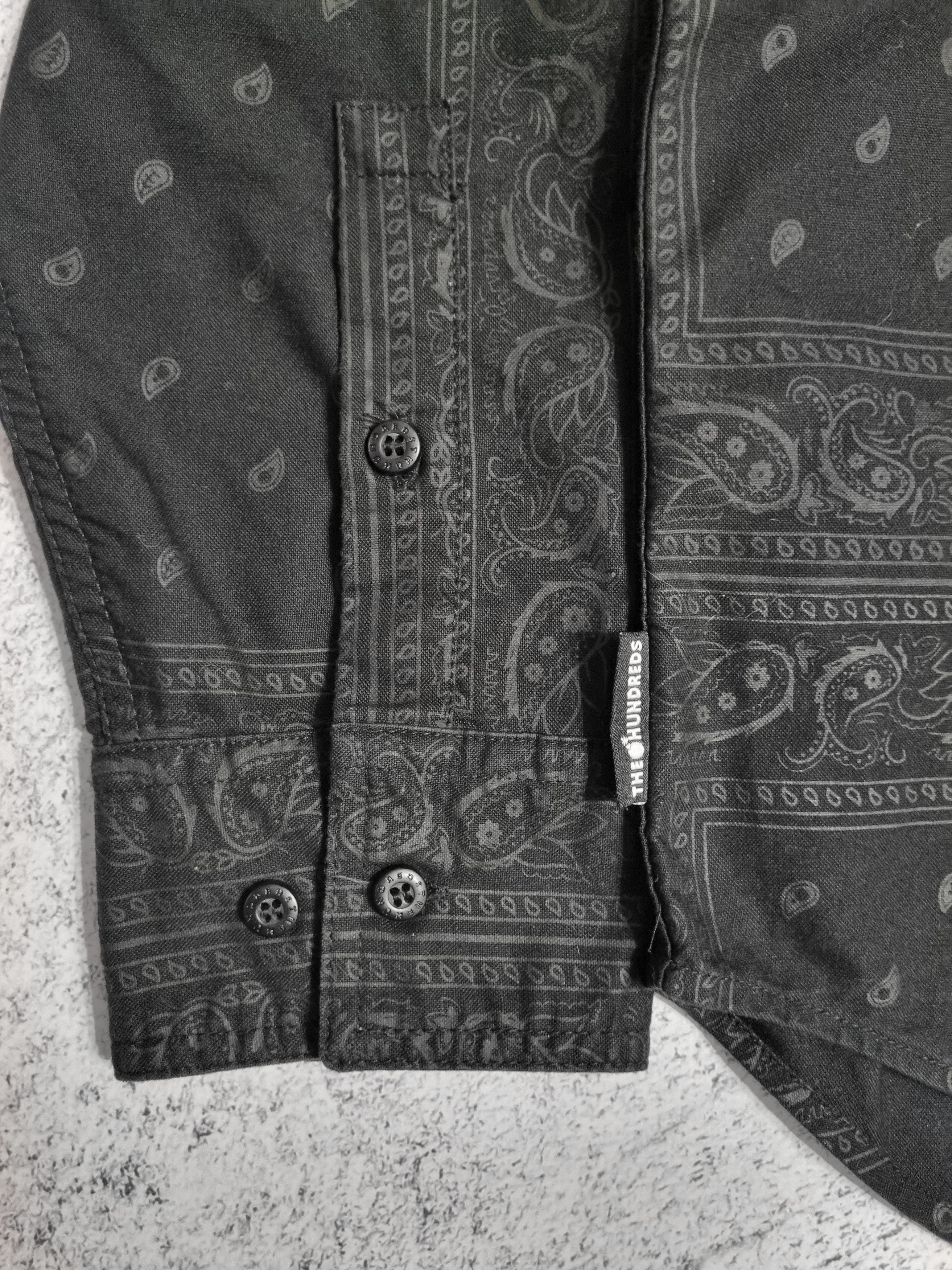 The Hundreds × Vintage The Hundreds Paisley Print Gangsta Shirt Size US XL / EU 56 / 4 - 7 Thumbnail