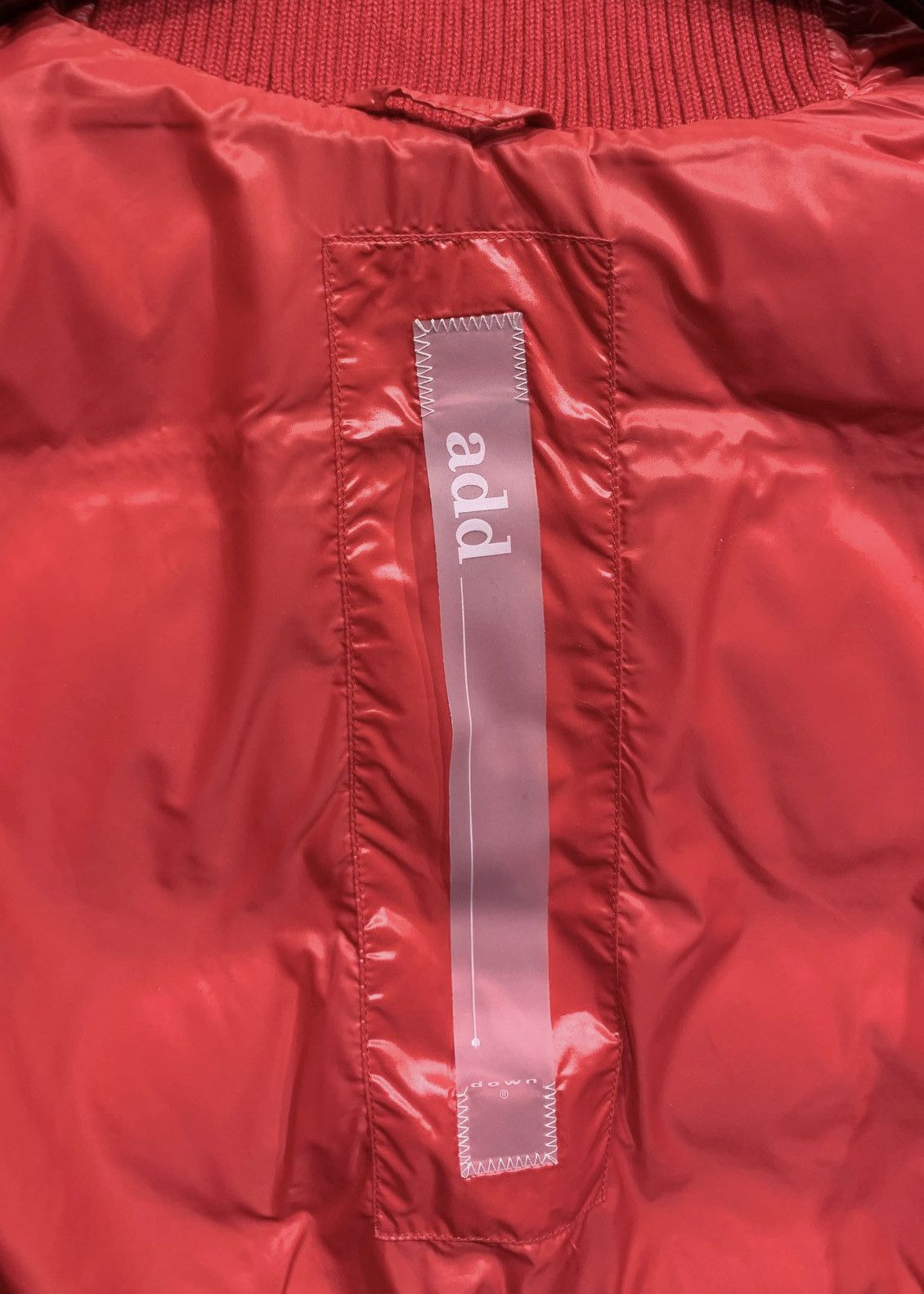 Add Add Red Down Filled Puffer Bomber Jacket Size US M / EU 48-50 / 2 - 8 Thumbnail