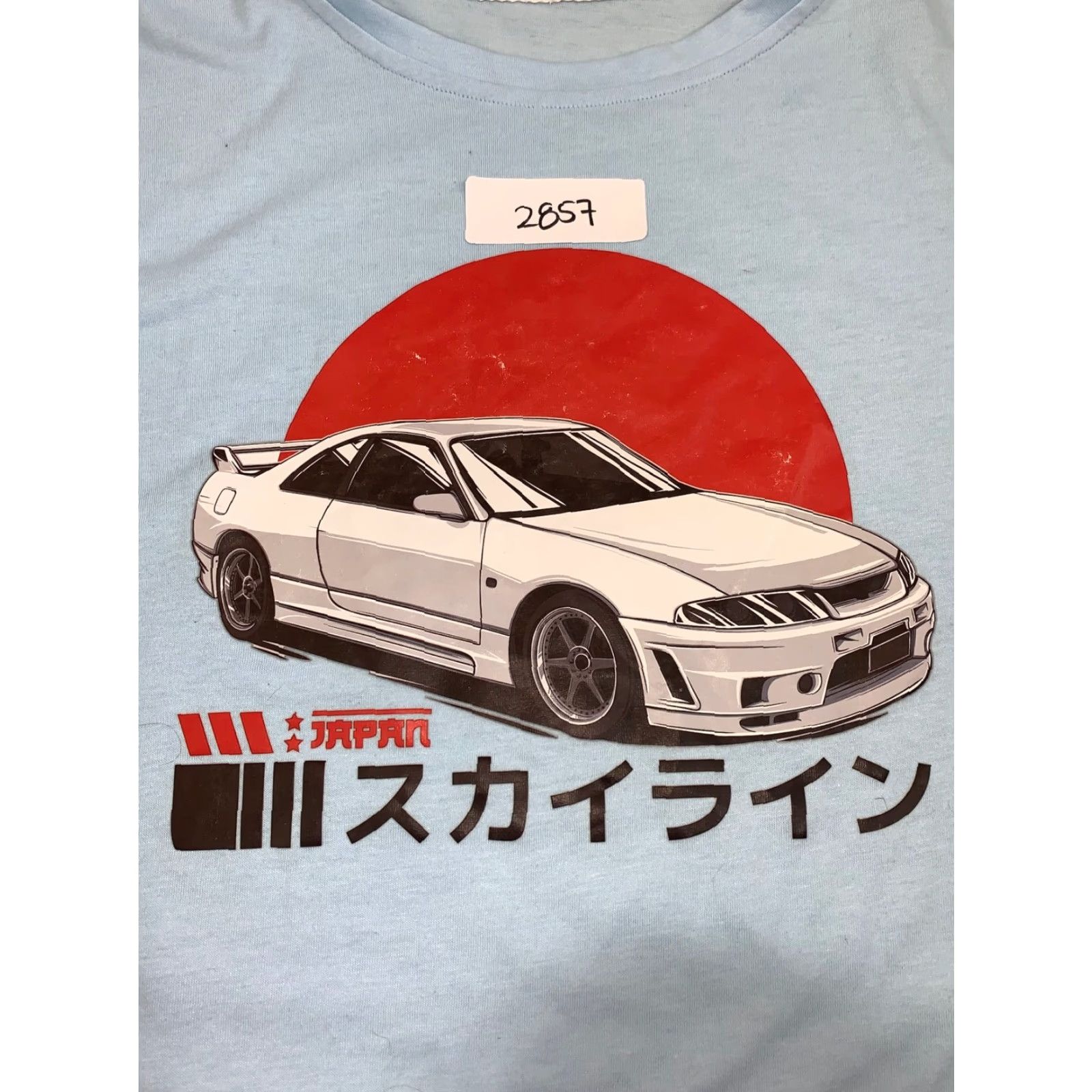 Vintage Japan Import Racing Car Graphic T Shirt Light Blue Short Sleeve Size M Mens Crew Neck Blue 2857 Size US M / EU 48-50 / 2 - 3 Thumbnail