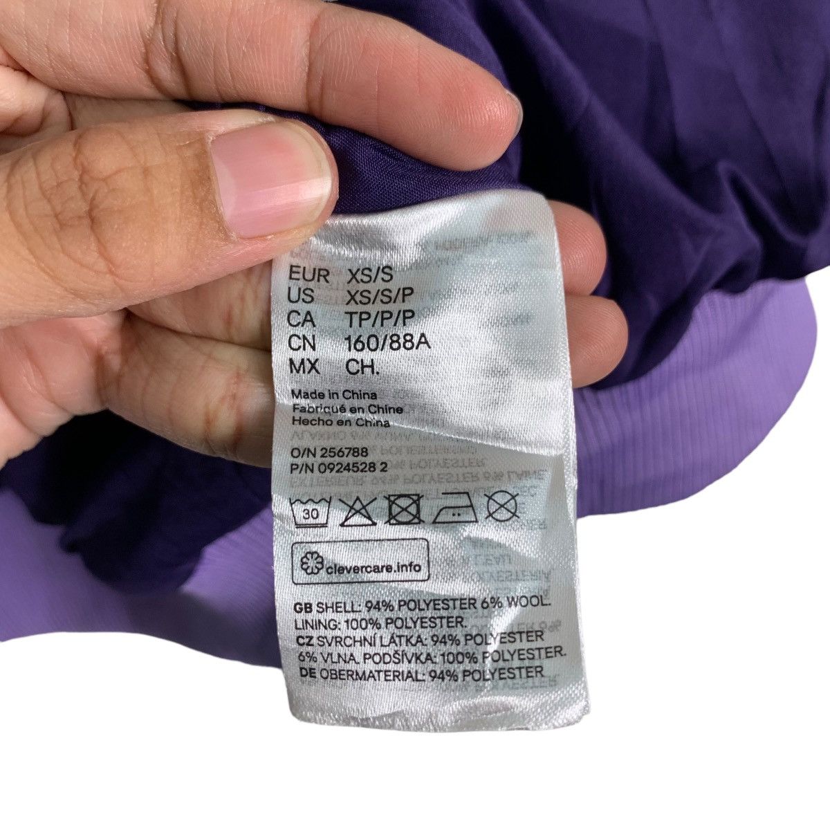 Divided DIVIDED Purple Oversize Varsity Jacket #0530-C24 Size US XS / EU 42 / 0 - 15 Thumbnail