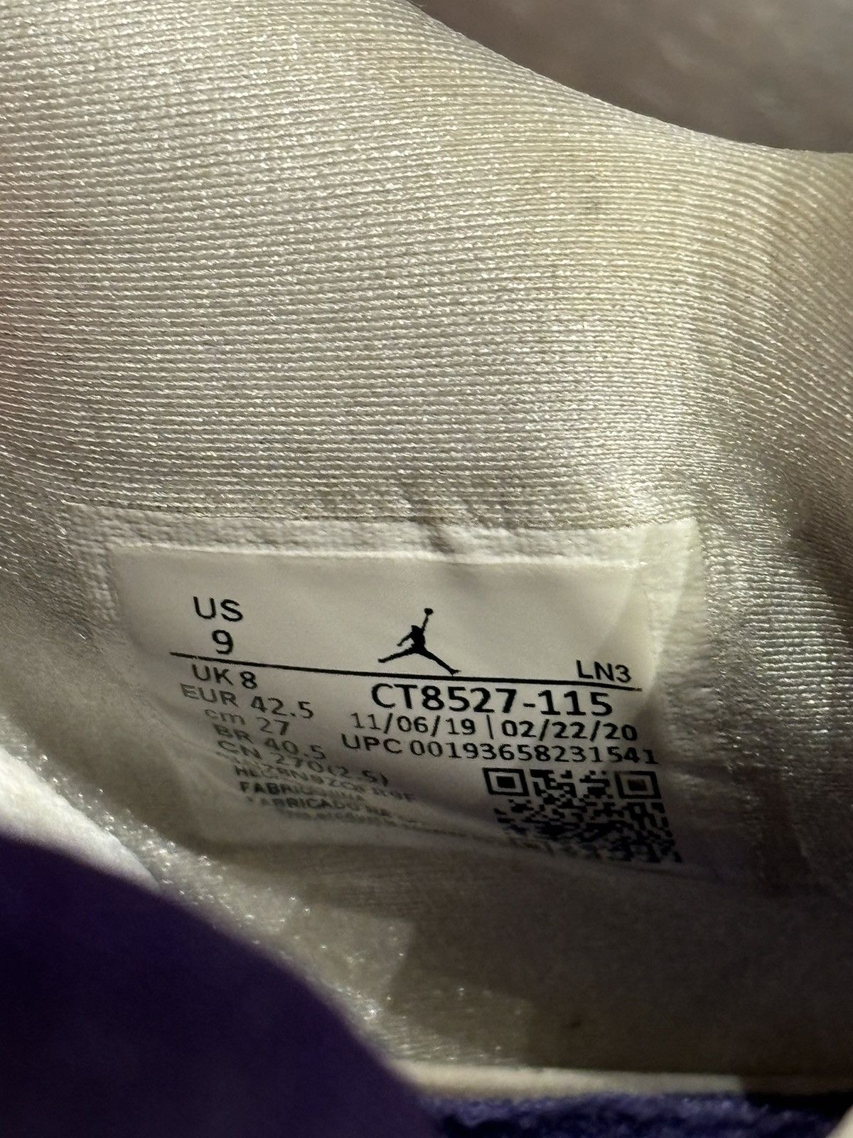Jordan Brand Jordan 4 ‘Metallic Purple’ Size US 9 / EU 42 - 5 Thumbnail