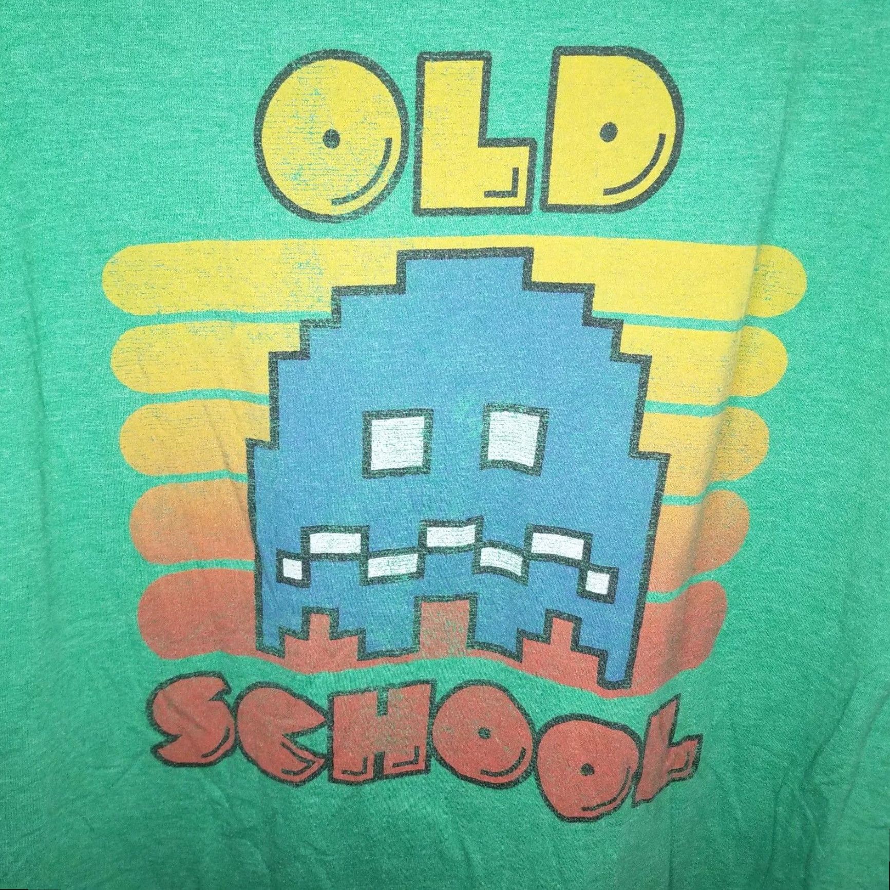 Vintage VINTAGE Pac-Man Mens Green Short Sleeve Graphic T-Shirt Size XL Size US XL / EU 56 / 4 - 2 Thumbnail