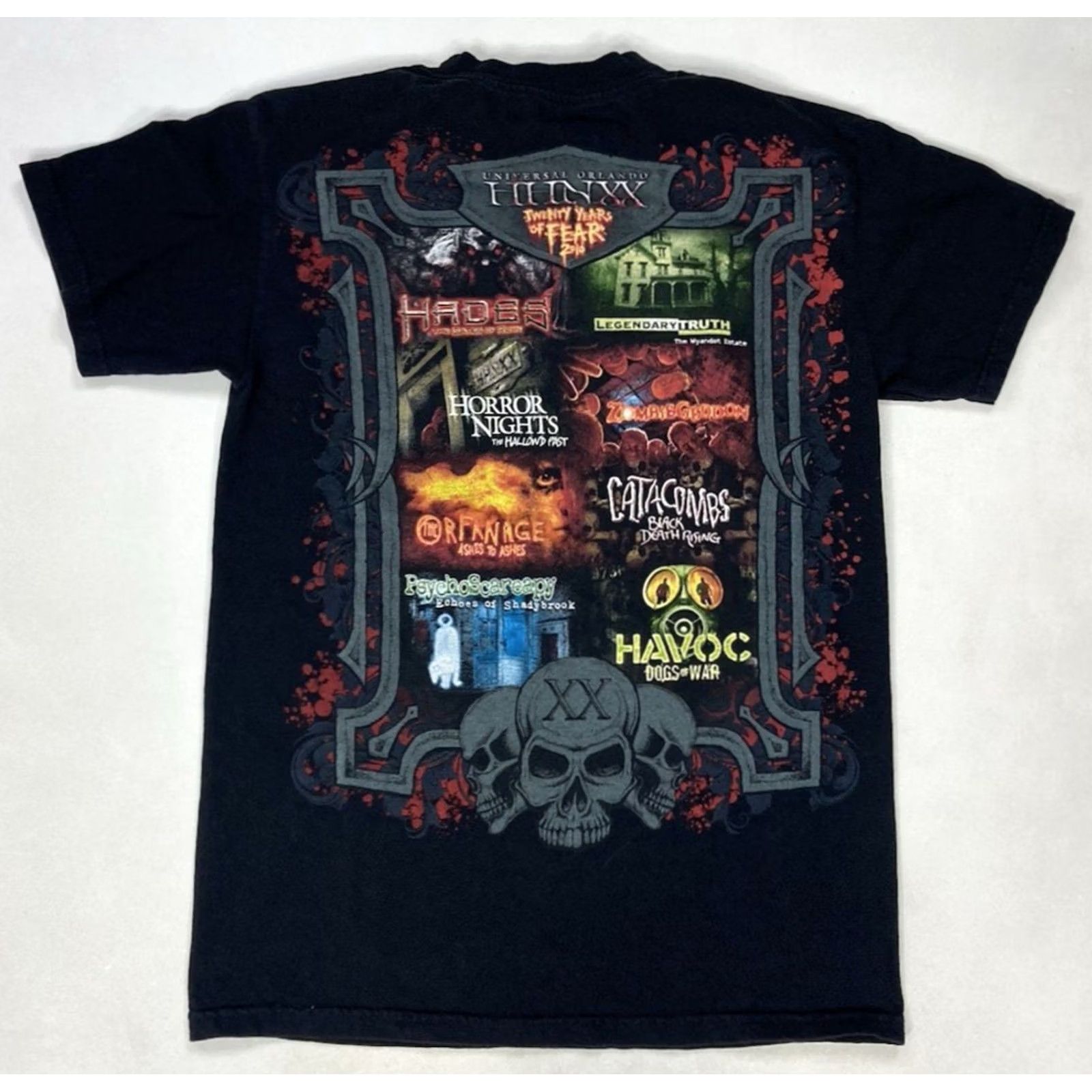 Vintage VINTAGE Universal Studios Halloween Horror Nights 2010 Graphic T-shirt Women Small Size S / US 4 / IT 40 - 2 Thumbnail