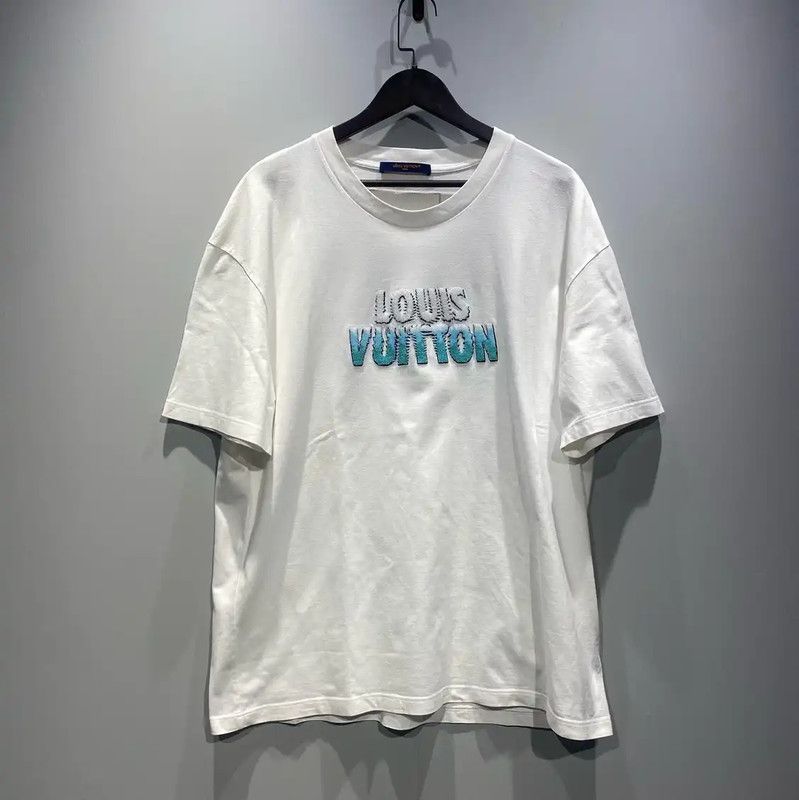 Louis Vuitton Louis Vuitton White Cotton XXL Men's T-Shirt 0089 Size US XXL / EU 58 / 5 - 1 Thumbnail