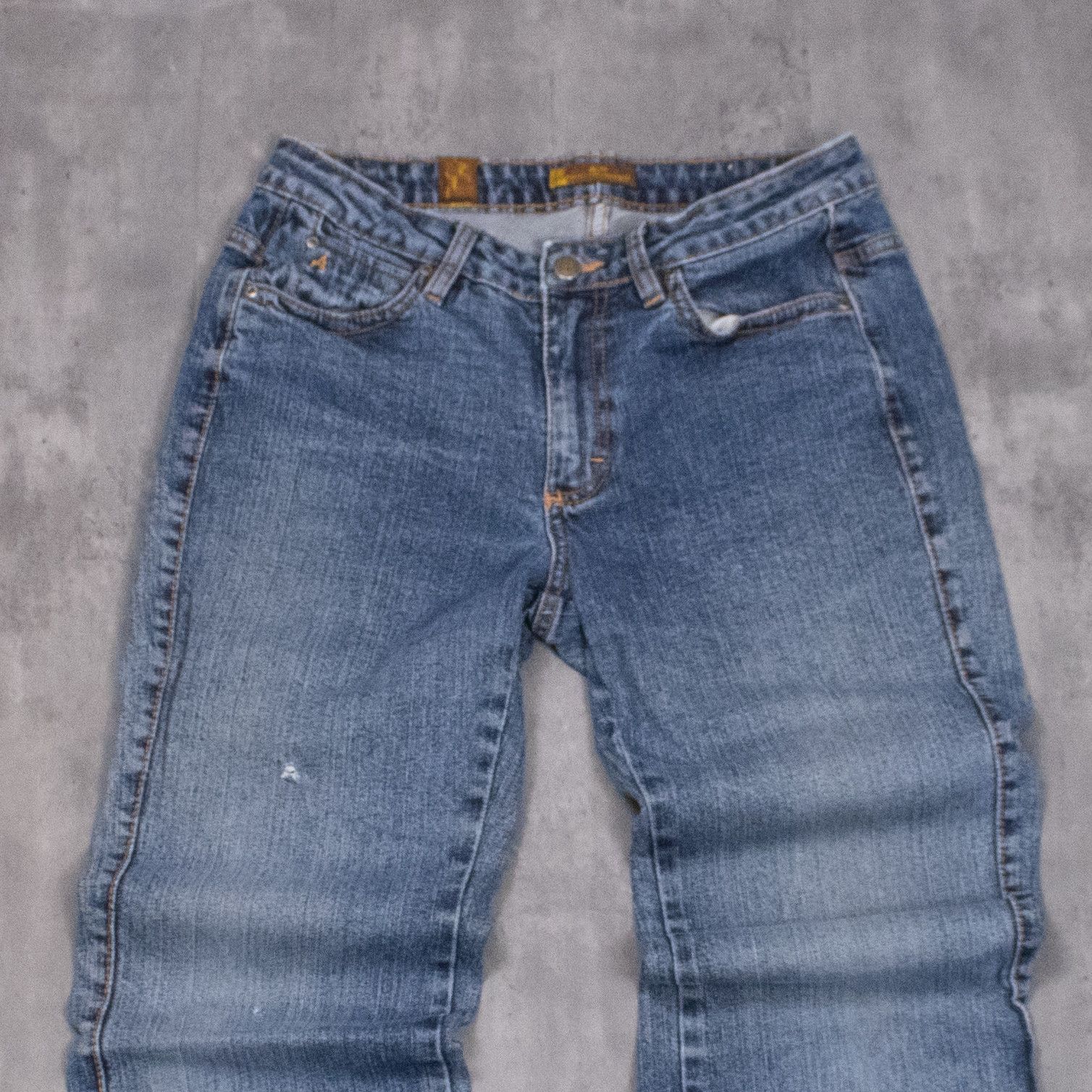 If Six Was Nine Vintage Y2K Arua Bootcut Mid Wash Baggy Denim Jeans Size US 29 - 4 Thumbnail