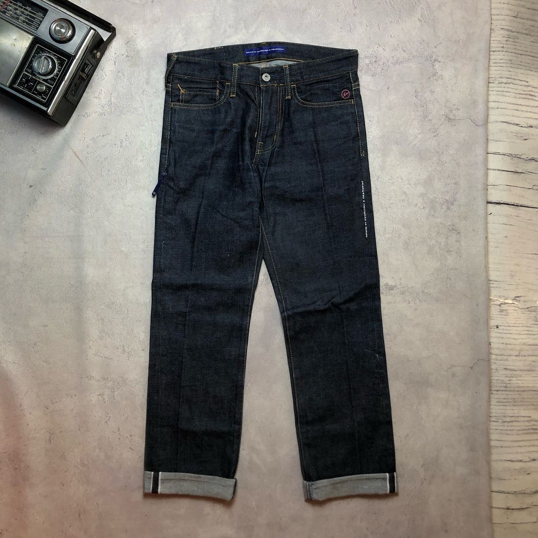 image of Fragment Design Selvedge Denim in Indigo Blue, Men's (Size 30)