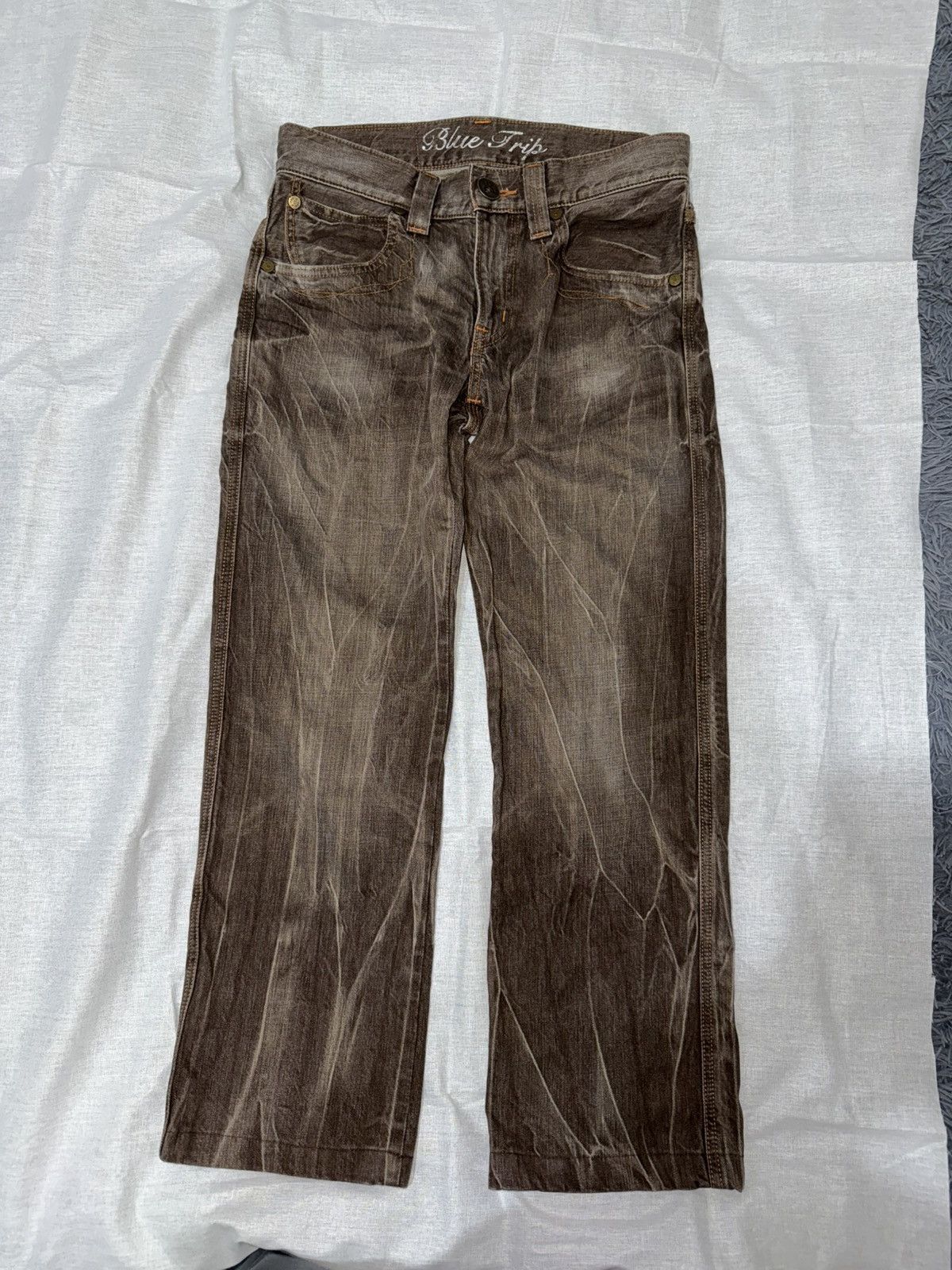 Edwin Vintage edwin 503 blue trip jeans Size US 30 / EU 46 - 1 Thumbnail