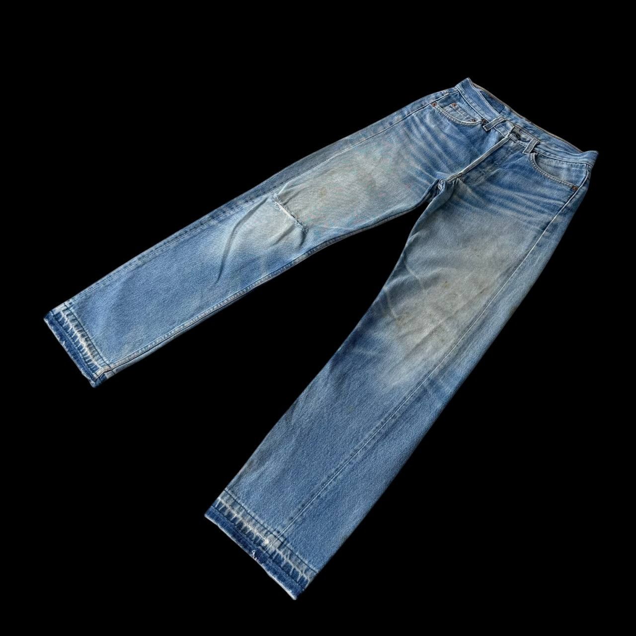 Levi's VTG LEVIS 501 YEARS 93 DISTRESSED DENIM KURT COBAIN STYLE Size US 28 / EU 44 - 3 Thumbnail