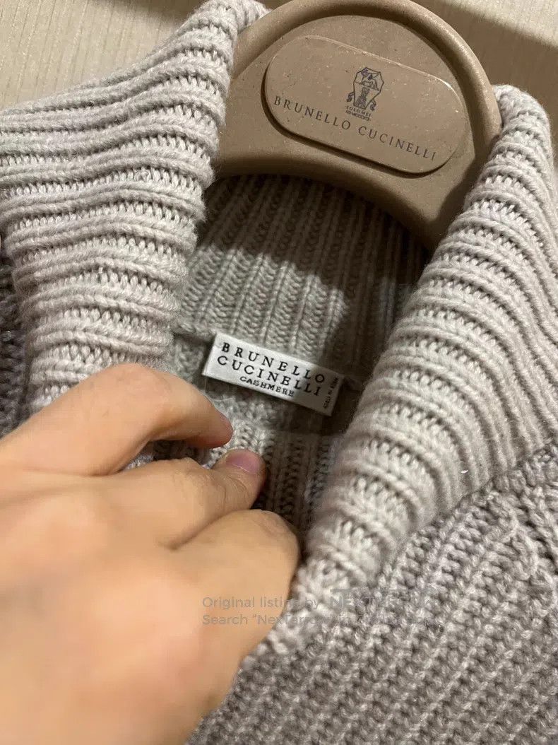 Brunello Cucinelli Brunello Cucinelli Sequin Cashmere Sweater Size L / US 10 / IT 46 - 4 Thumbnail