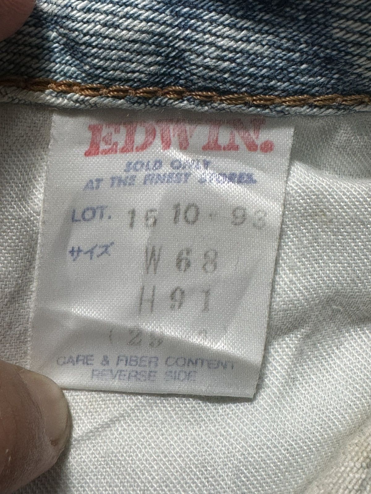 Edwin Vintage Edwin light wash Size US 27 - 12 Thumbnail