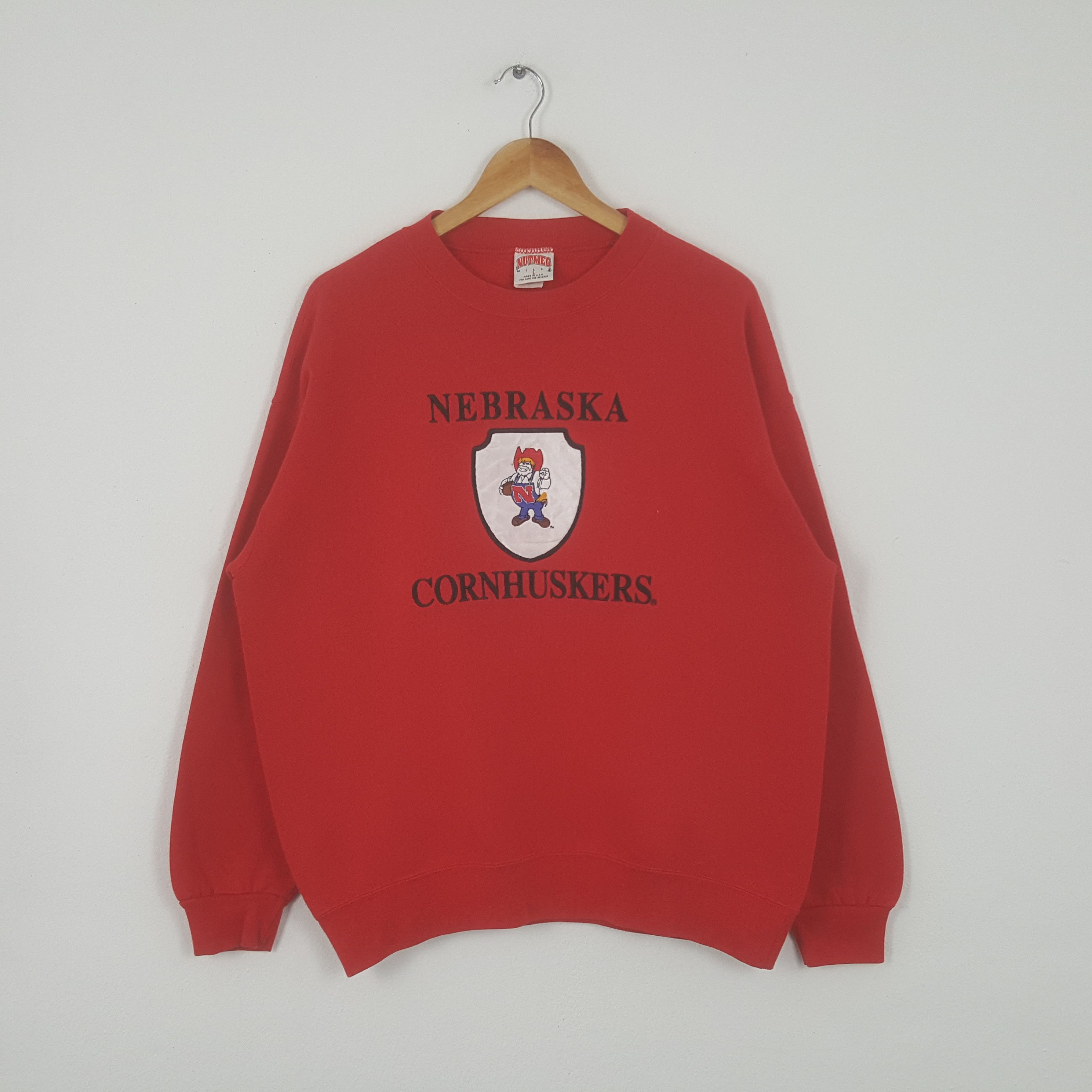 Vintage 90's Nebraska Cornhuskers USA Football Sweatshirt