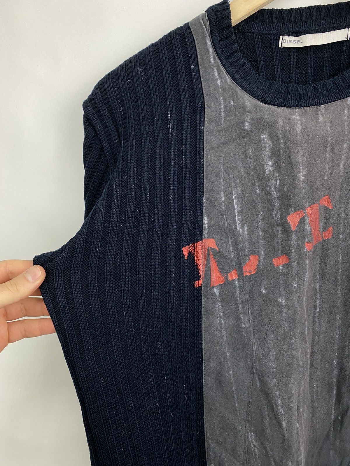Diesel 🇺🇸 Vintage 90s Diesel Archive Sweater Rare Retro Hype Y2K Size US M / EU 48-50 / 2 - 6 Thumbnail