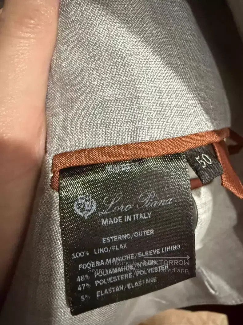 Loro Piana Loro Piana Men's Linen Unstructured Suit Jacket 100% Linen Size 50L - 4 Thumbnail