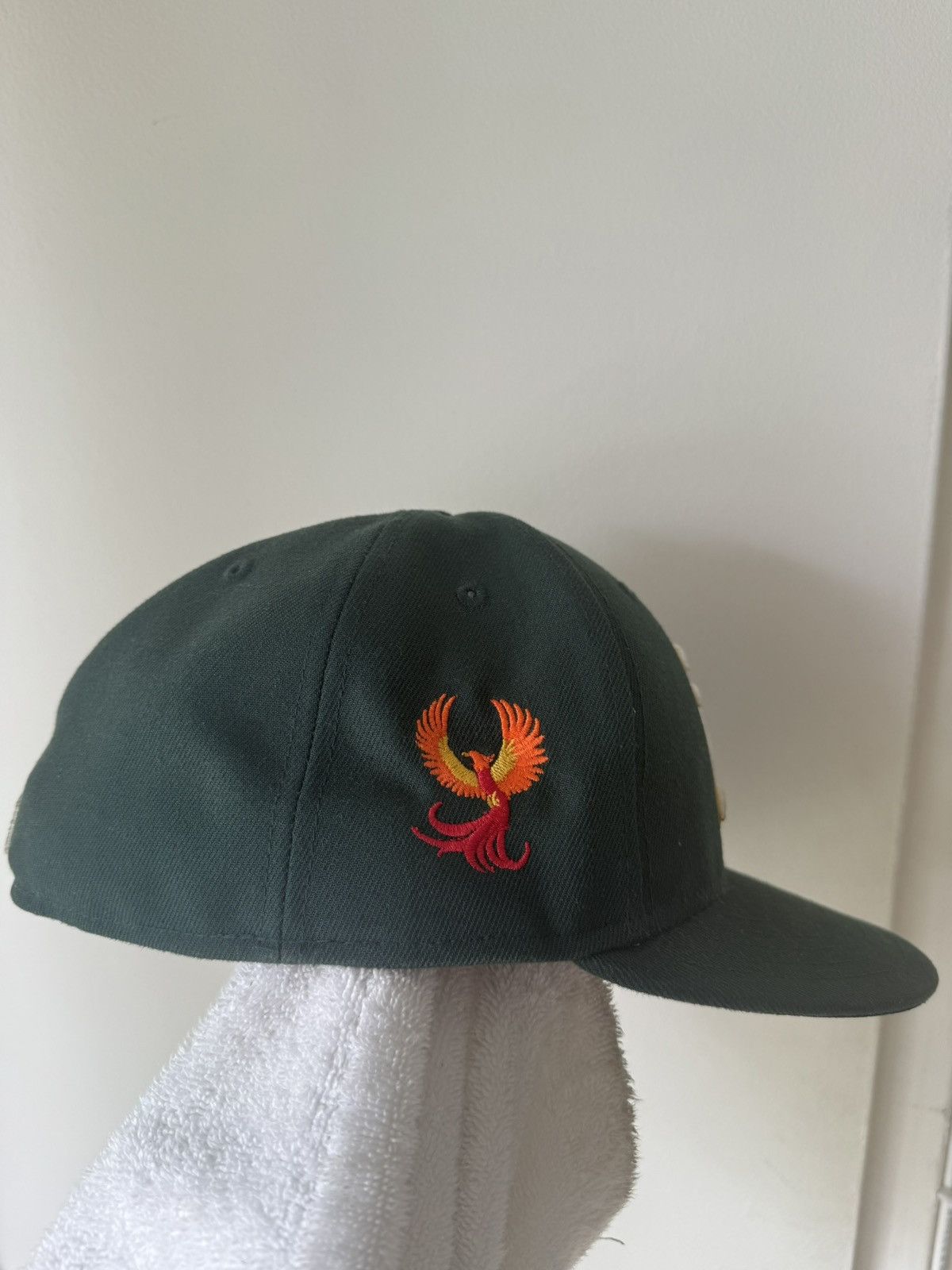 New Era Oakland A’s Fitted Hat Forrest Green Size ONE SIZE - 4 Thumbnail