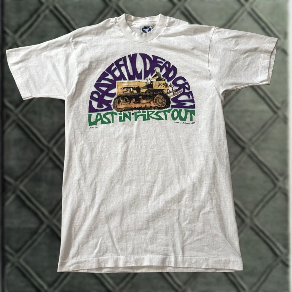 Liquid Blue VINTAGE Grateful Dead Last In, First Out Final Tour Crew Shirt L White 90s Jerry Size US L / EU 52-54 / 3 - 1 Thumbnail