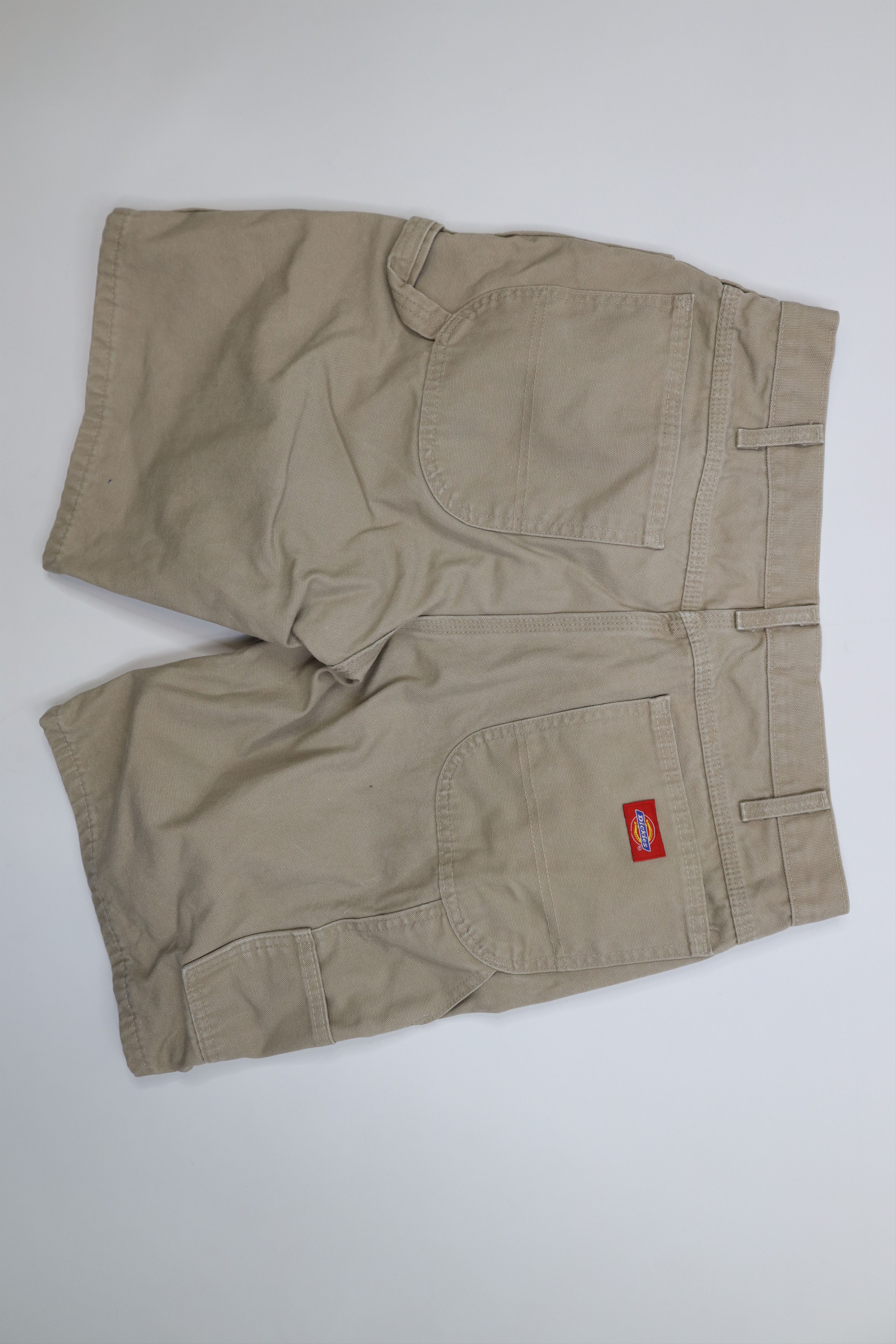 Dickies Vintage Y2K Dickies Relaxed Fit Canvas Dungaree Shorts Beige Size US 34 / EU 50 - 8 Thumbnail