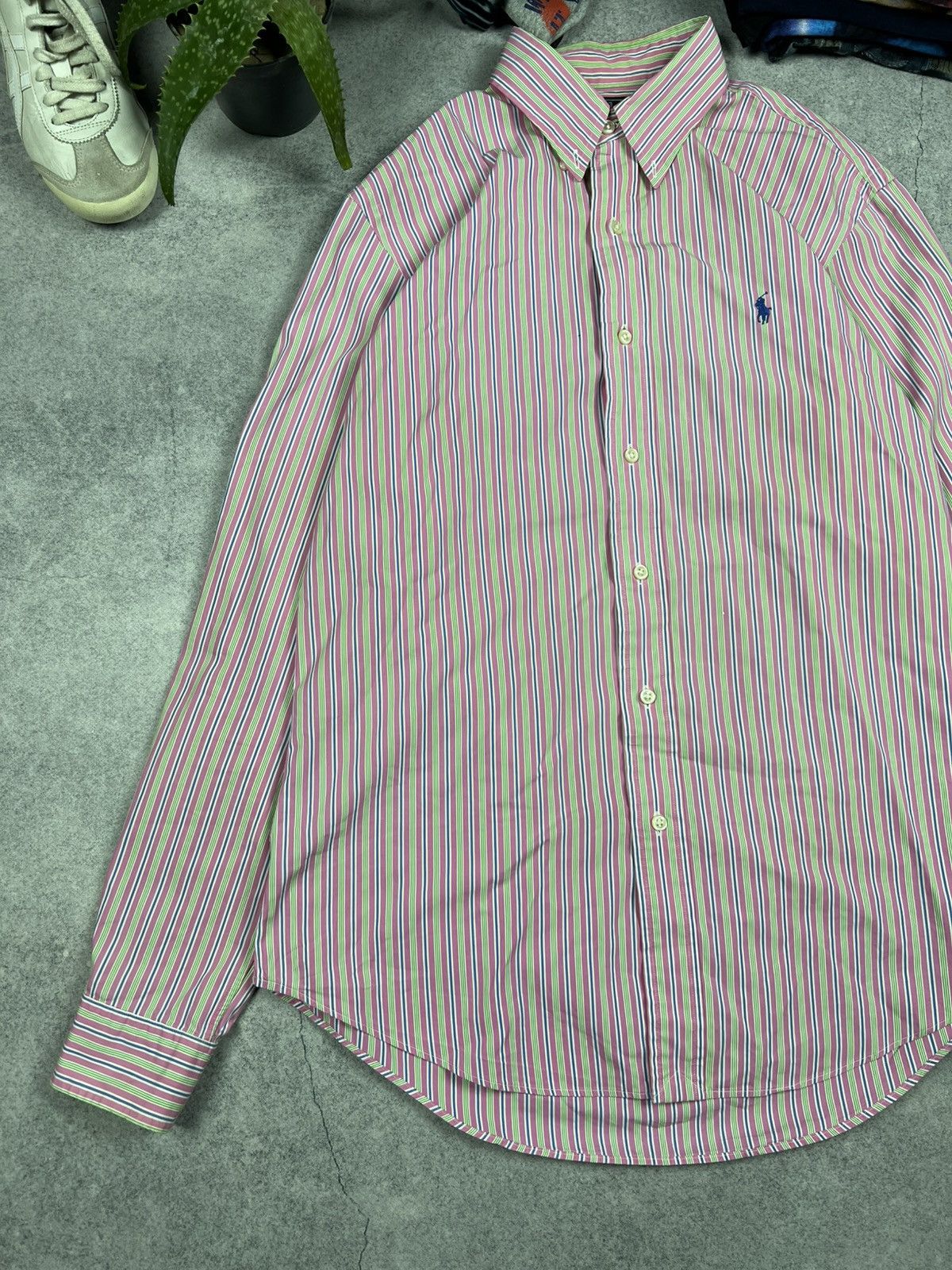 Ralph Lauren Vintage Polo Ralph Lauren Crazy Distressed Buttons Up Shirt Size US L / EU 52-54 / 3 - 2 Thumbnail