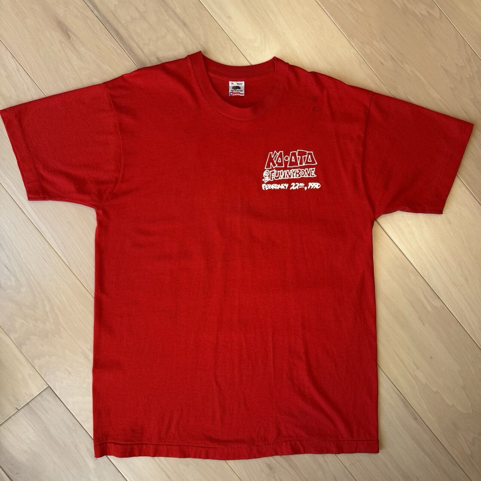 Vintage Vintage College Frat Shirt XL Red 90s Funny Bone Cartoon Run Size US XL / EU 56 / 4 - 2 Thumbnail