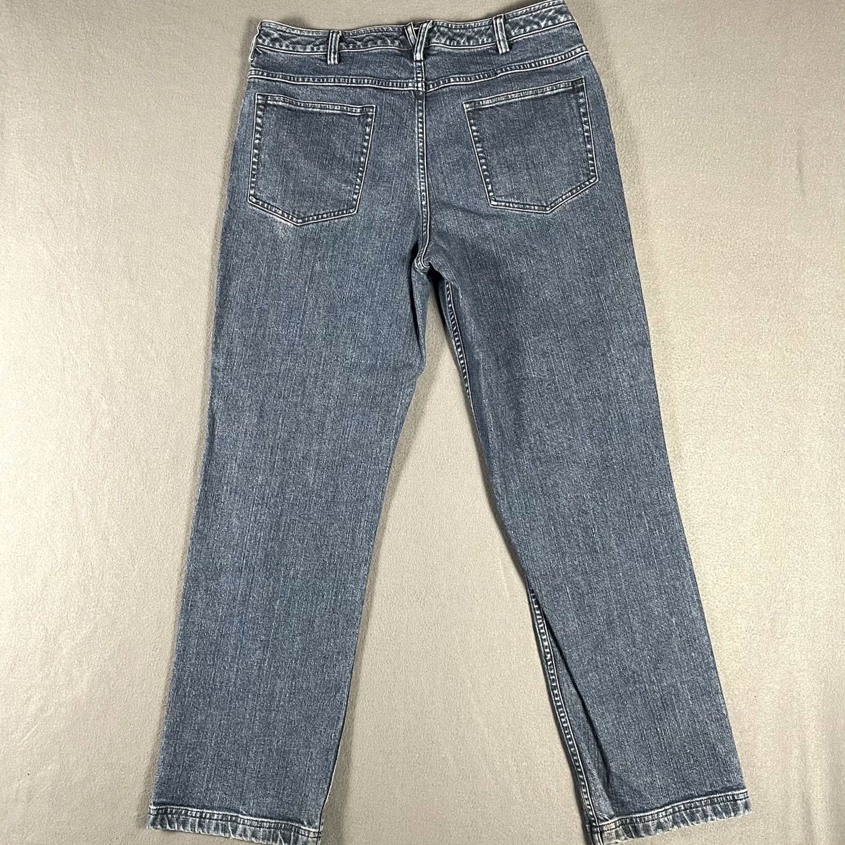 Duluth Trading Company Duluth Trading Company Jeans Womens 12x32 Blue Medium Wash Denim Bootcut Cowgirl Size 34" / US 12 / IT 48 - 4 Thumbnail
