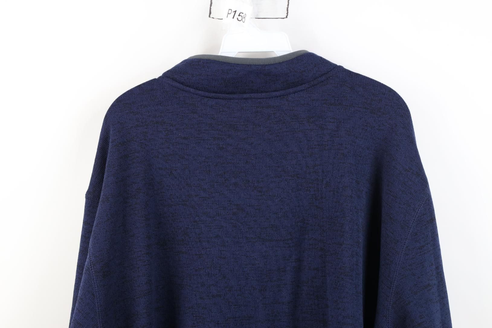 Champion Deadstock Y2K Champion University Knit 1/4 Zip Sweater Blue Size US XXL / EU 58 / 5 - 16 Thumbnail