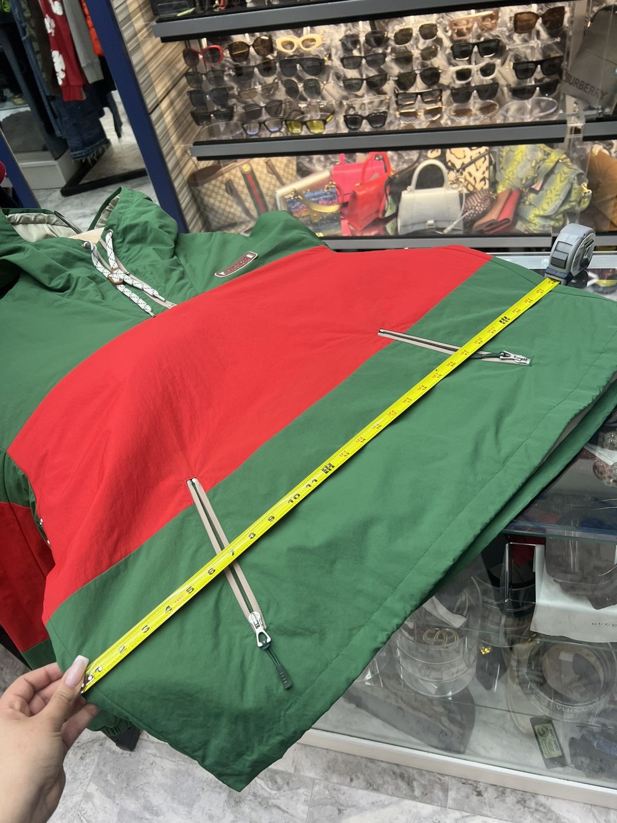 Gucci Gucci Anorak Web Logo Jacket Size US XXL / EU 58 / 5 - 19 Thumbnail