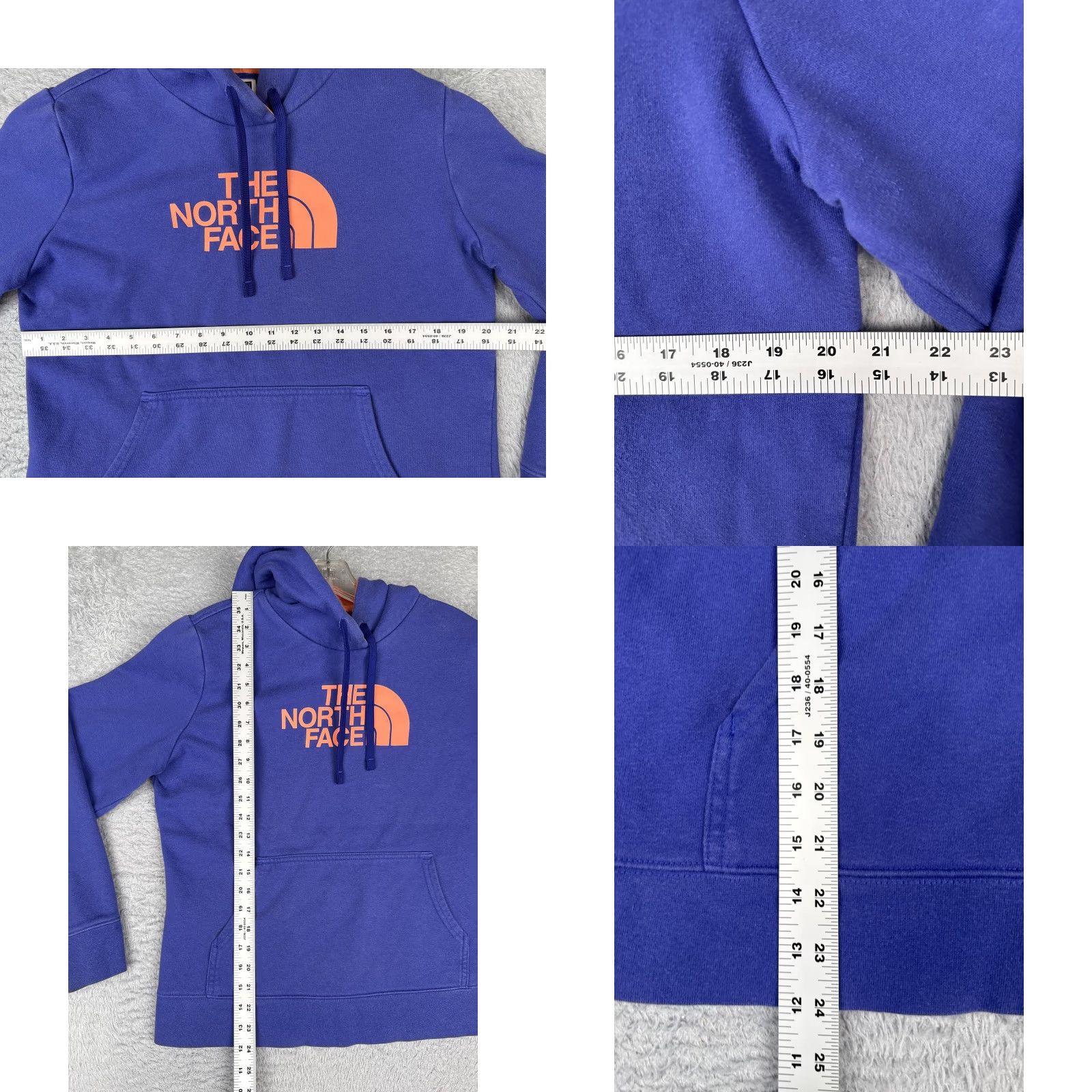 The North Face The North Face Womens Large Blue Logo Pullover Hoodie Kangaroo Fleece Sweatshirt Size L / US 10 / IT 46 - 8 Thumbnail