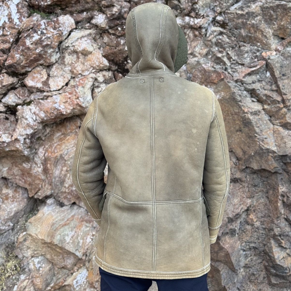 Massimo Osti Stone Island Garmented Mustangs leather sheepskin jacket Size US L / EU 52-54 / 3 - 5 Thumbnail