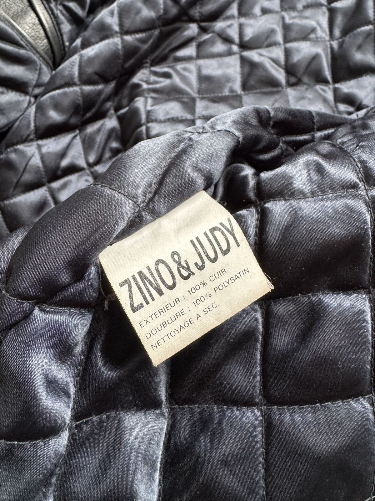 Vintage Zino & Judy Vintage 90’s Leather Biker Jacket RARE Size US M / EU 48-50 / 2 - 12 Thumbnail