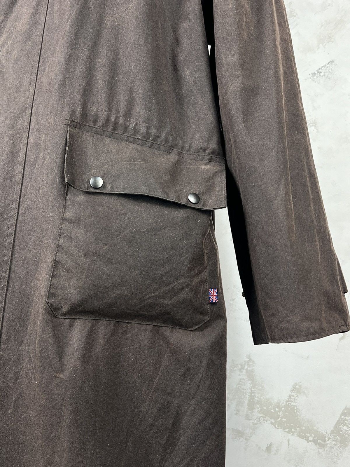 Vintage Ben Nevis Waxed Long Coat Outdoor Bushman Duster Jacket L–XL Size US L / EU 52-54 / 3 - 5 Thumbnail