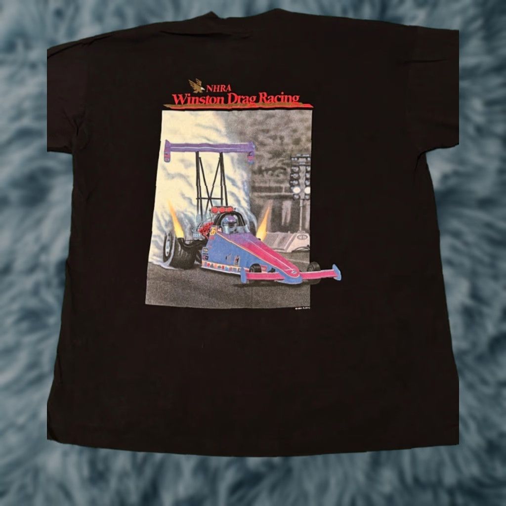 Vintage VINTAGE 90s Winston Drag Racing Motorsports VTG Shirt Mens XL Pocket Tee 1990s Size US XL / EU 56 / 4 - 1 Thumbnail