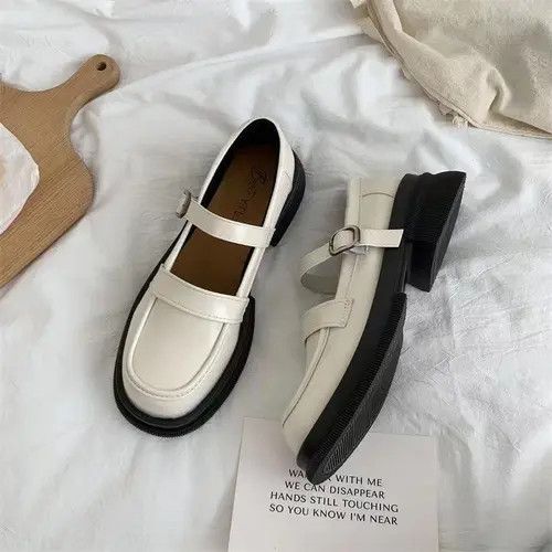 Designer × Japanese Brand × Vintage Retro Japanese Mary Jane British style small leather shoes Size US 7.5 / IT 37.5 - 1 Thumbnail