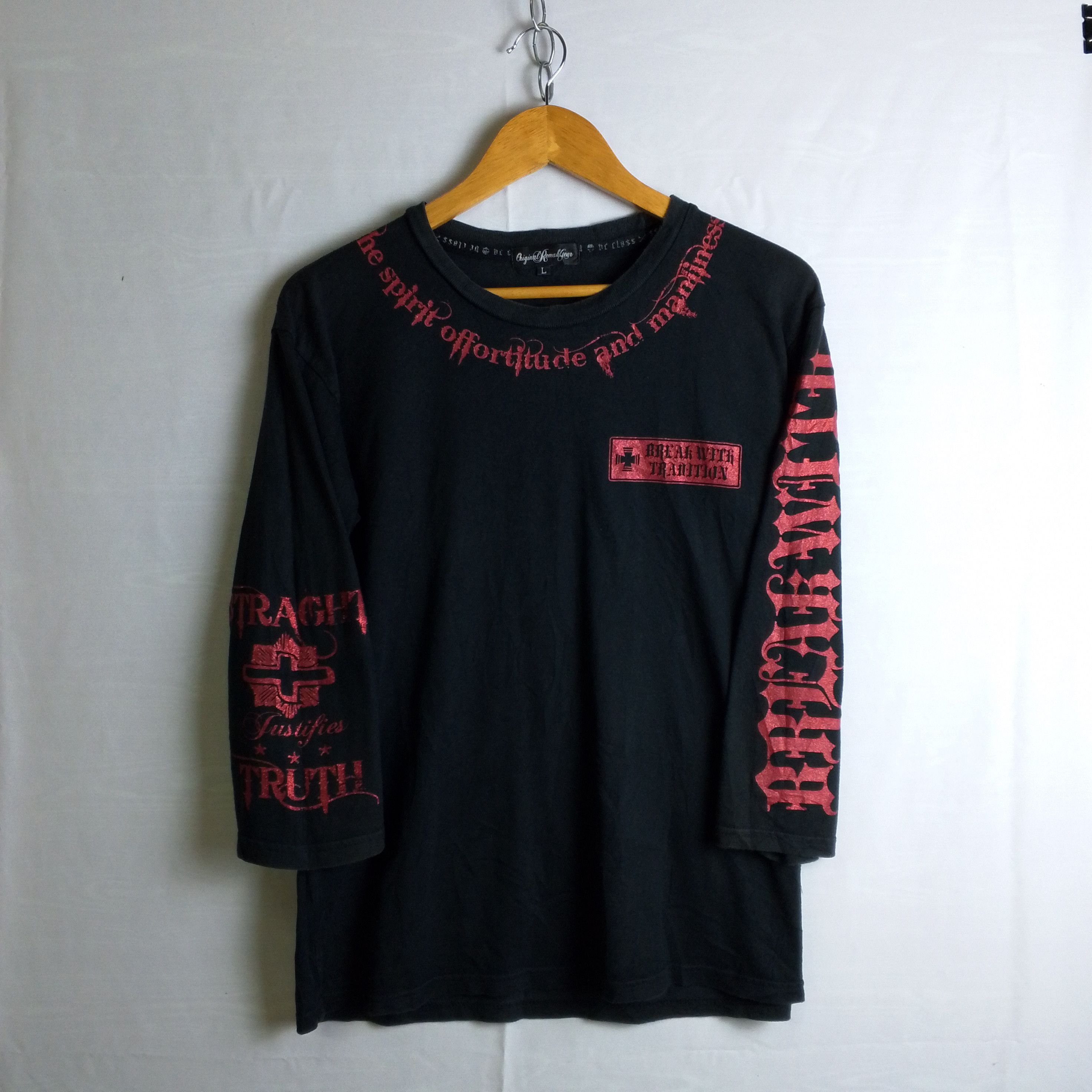If Six Was Nine Original Remark Gear Break With Tradition Tee Skull Size US L / EU 52-54 / 3 - 2 Thumbnail
