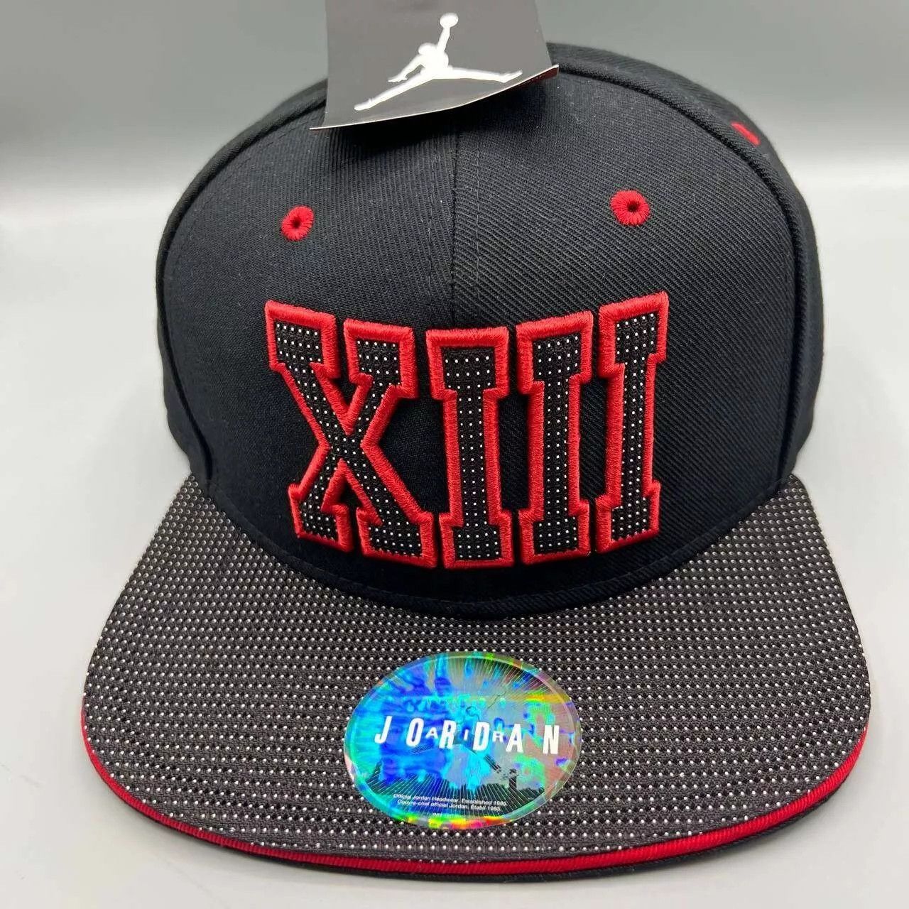 Air Jordan XIII Hat Men Black Embroidered Snap Back Cap New