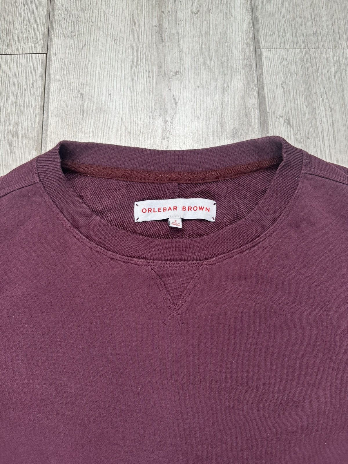 Orlebar Brown Orlebar Brown Sweatshirt Burgundy Mens Crew Neck Pullover Size US S / EU 44-46 / 1 - 4 Thumbnail