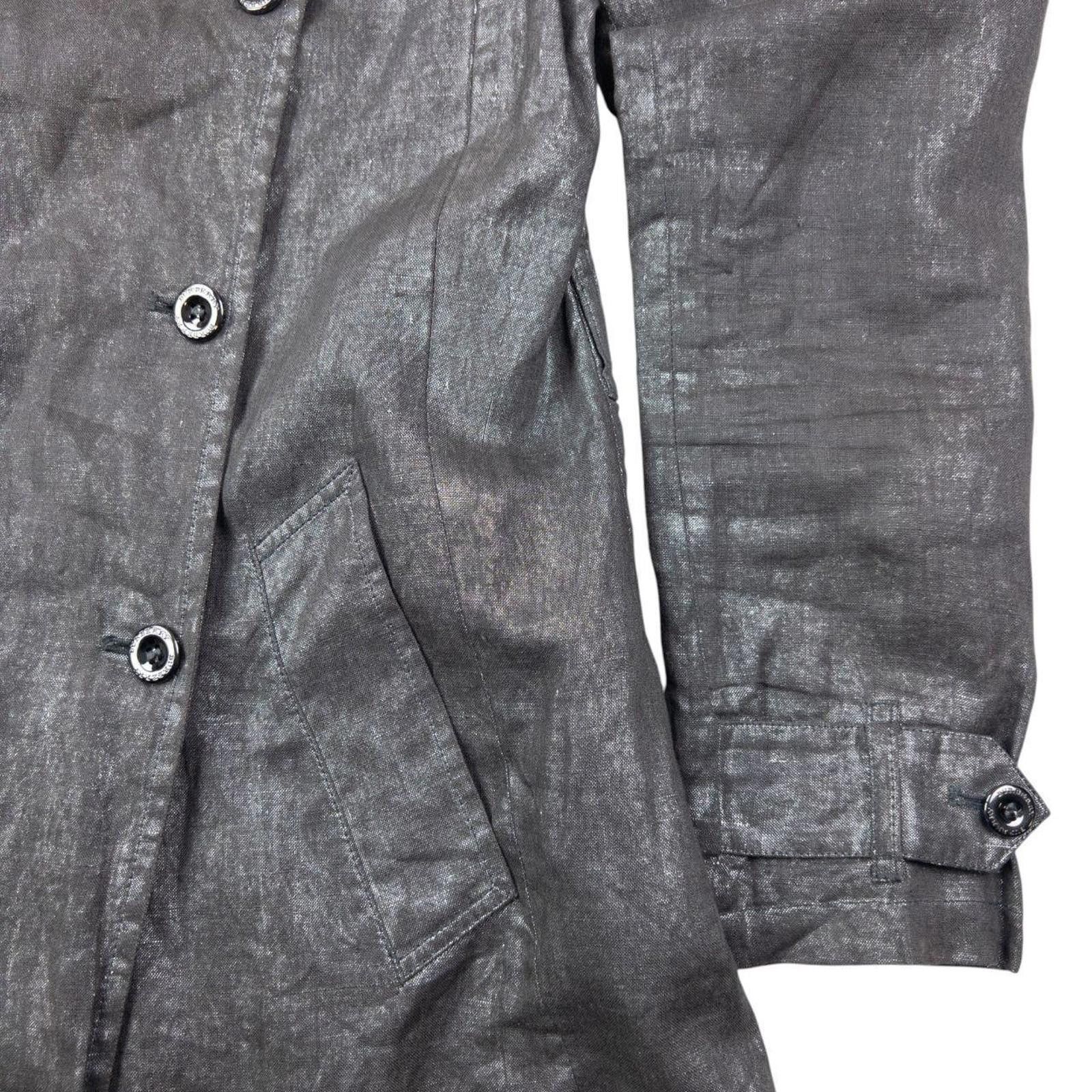 Burberry Vintage 2000s Burberry Metallic Trench Jacket Womens Size M Size M / US 6-8 / IT 42-44 - 5 Thumbnail