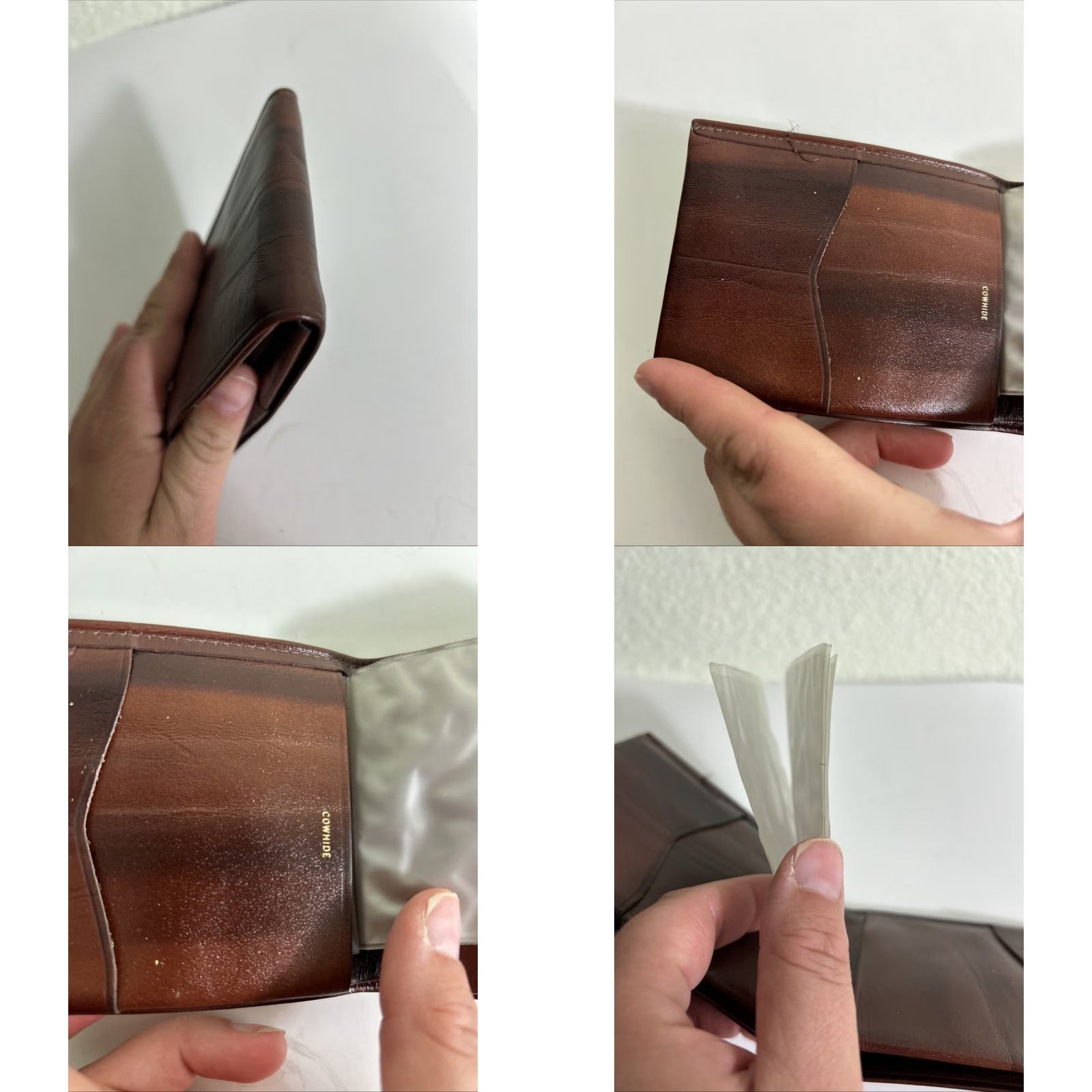 Vintage VINTAGE Unbranded Mens Bifold Cowhide Wallet Brown Size ONE SIZE - 8 Thumbnail