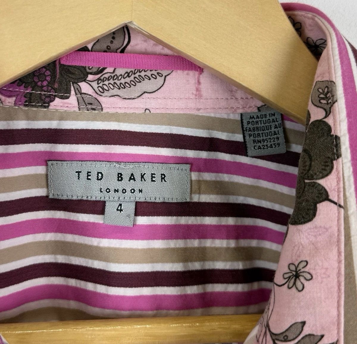 Ted Baker Ted Baker Long Sleeve Dress Shirt Men’s Top Buttons Striped Size US L / EU 52-54 / 3 - 5 Thumbnail